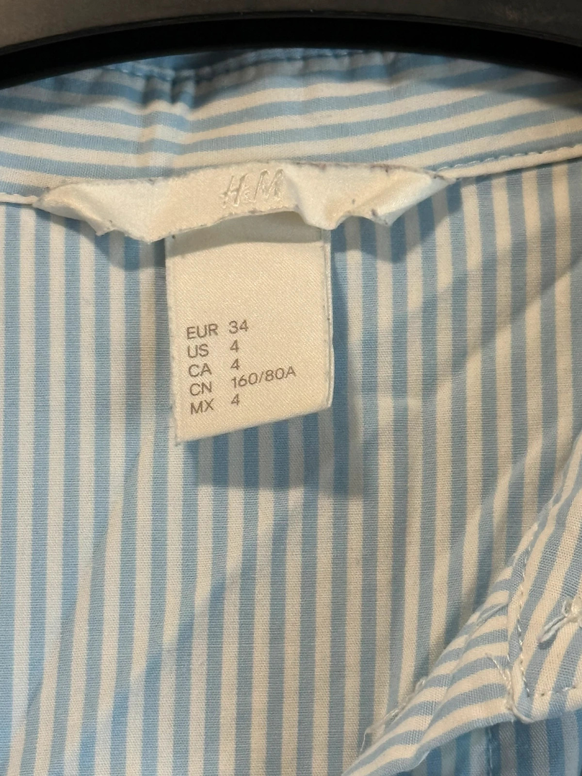H&M Damenbluse gestreift – H&M – taille XS / 34 / 6 4
