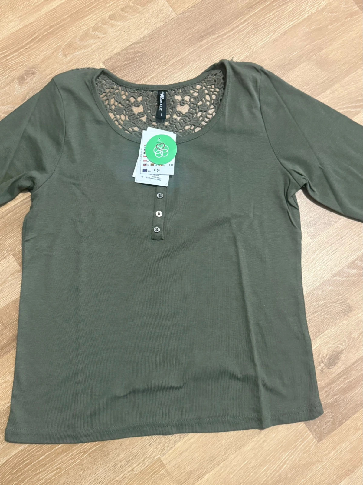 Jean Pascale Damen Langarmshirt – Jean Pascale – taille L / 40 / 12 2