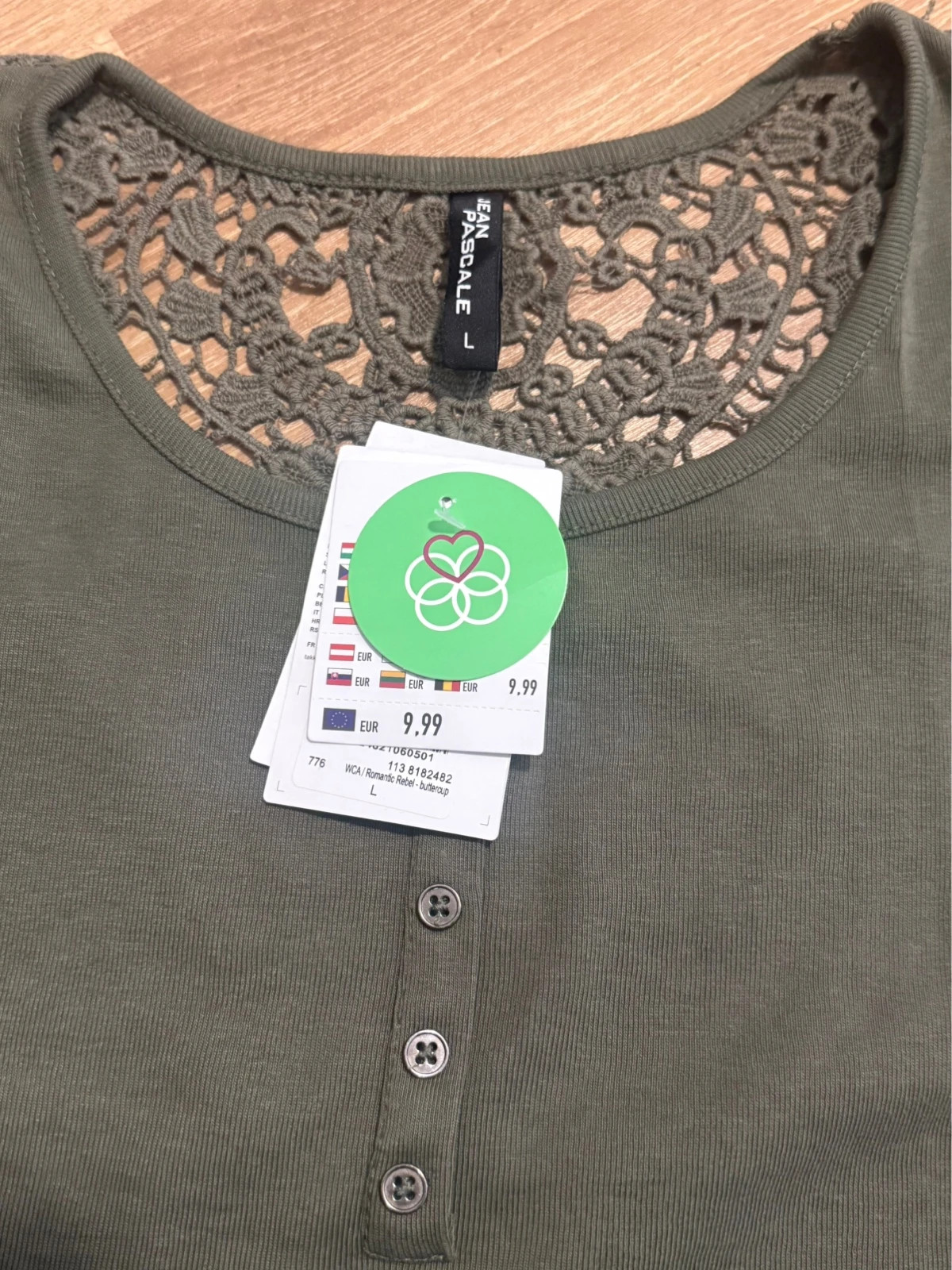 Jean Pascale Damen Langarmshirt – Jean Pascale – taille L / 40 / 12 4