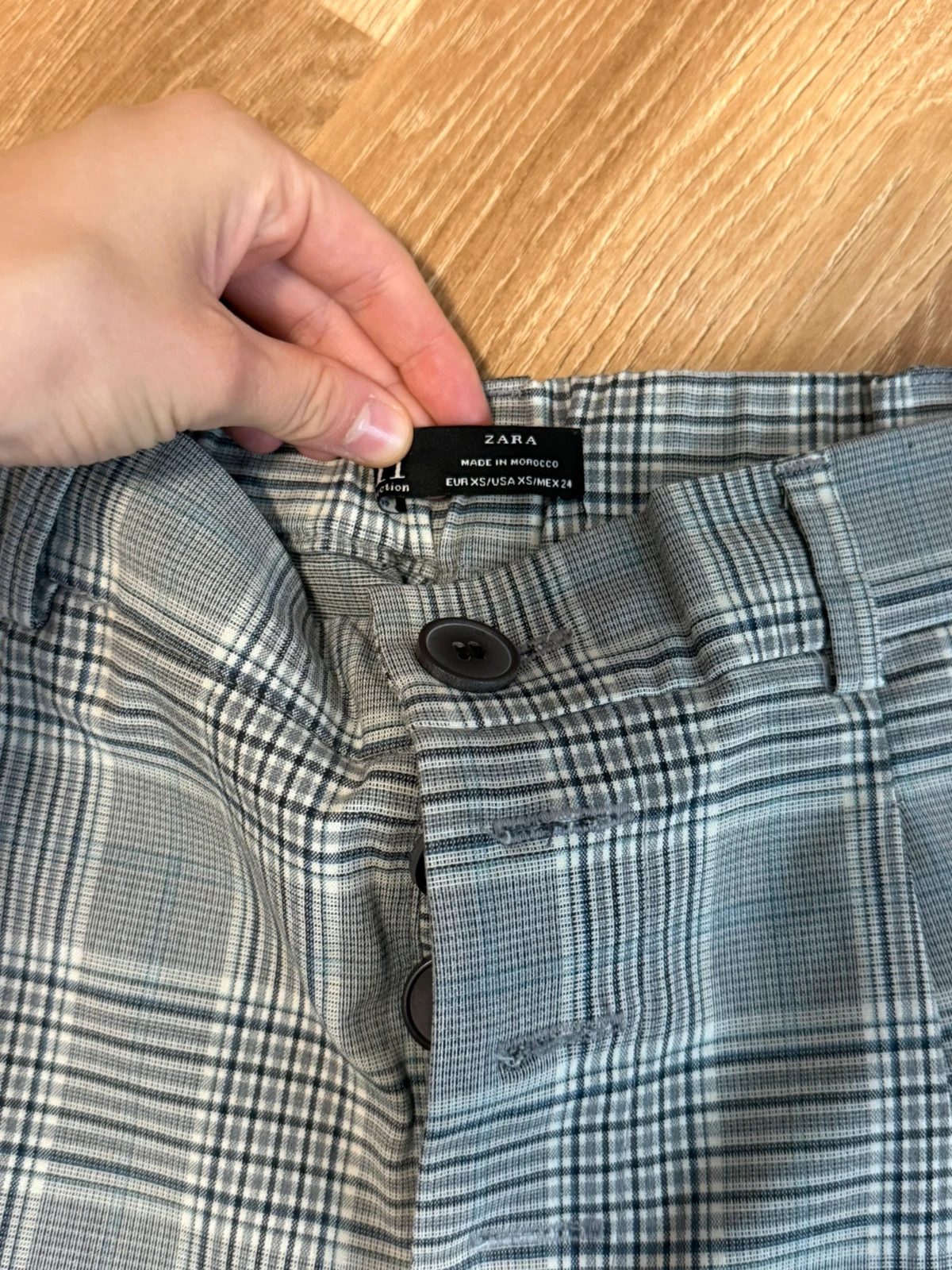 Zara karierte Stoffhose Damen – Zara – taille XS / 34 / 6 4
