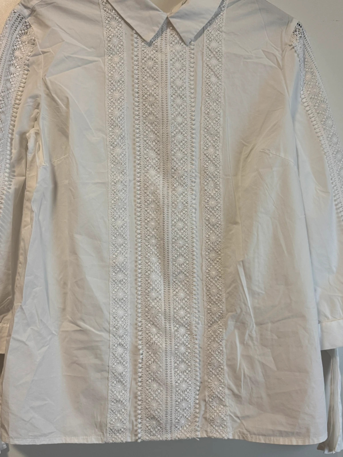 Reserved Weiße Bluse mit Spitze – Reserved – taille M / 38 / 10 2