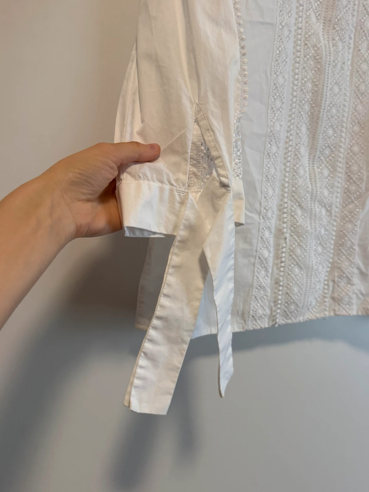Reserved Weiße Bluse mit Spitze – Reserved – taille M / 38 / 10 4