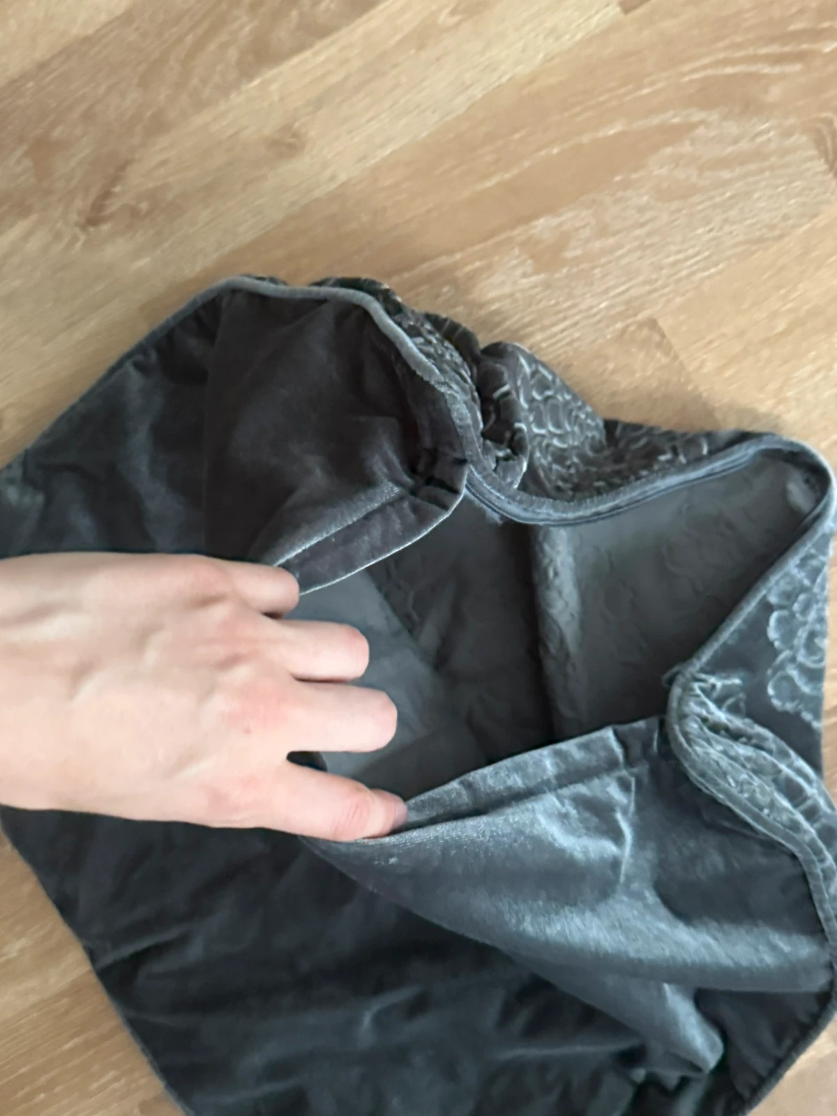 3er Set Sitzkissen Stuhlkissen Grau – taille 40 x 40 cm 4