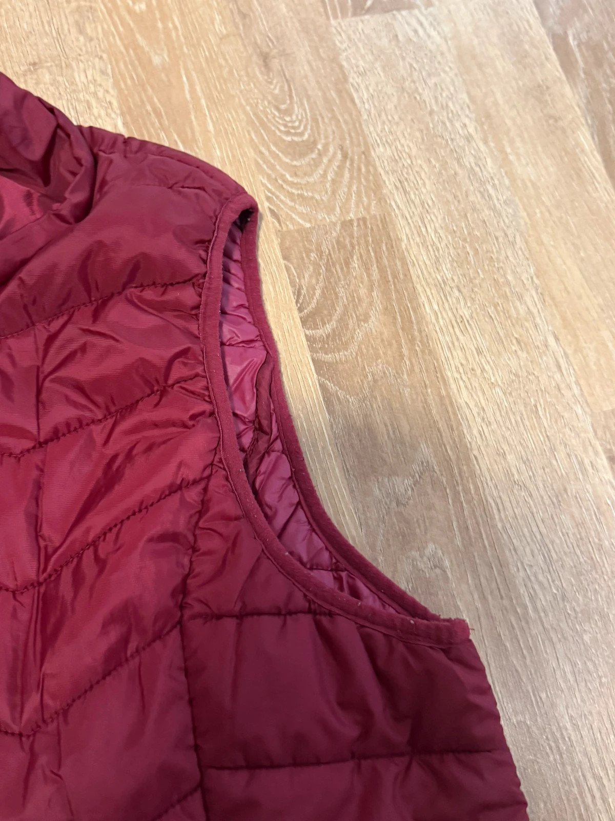 Bordeauxrote Steppweste von Multiply – Multiply – taille XXL / 44 / 16 4