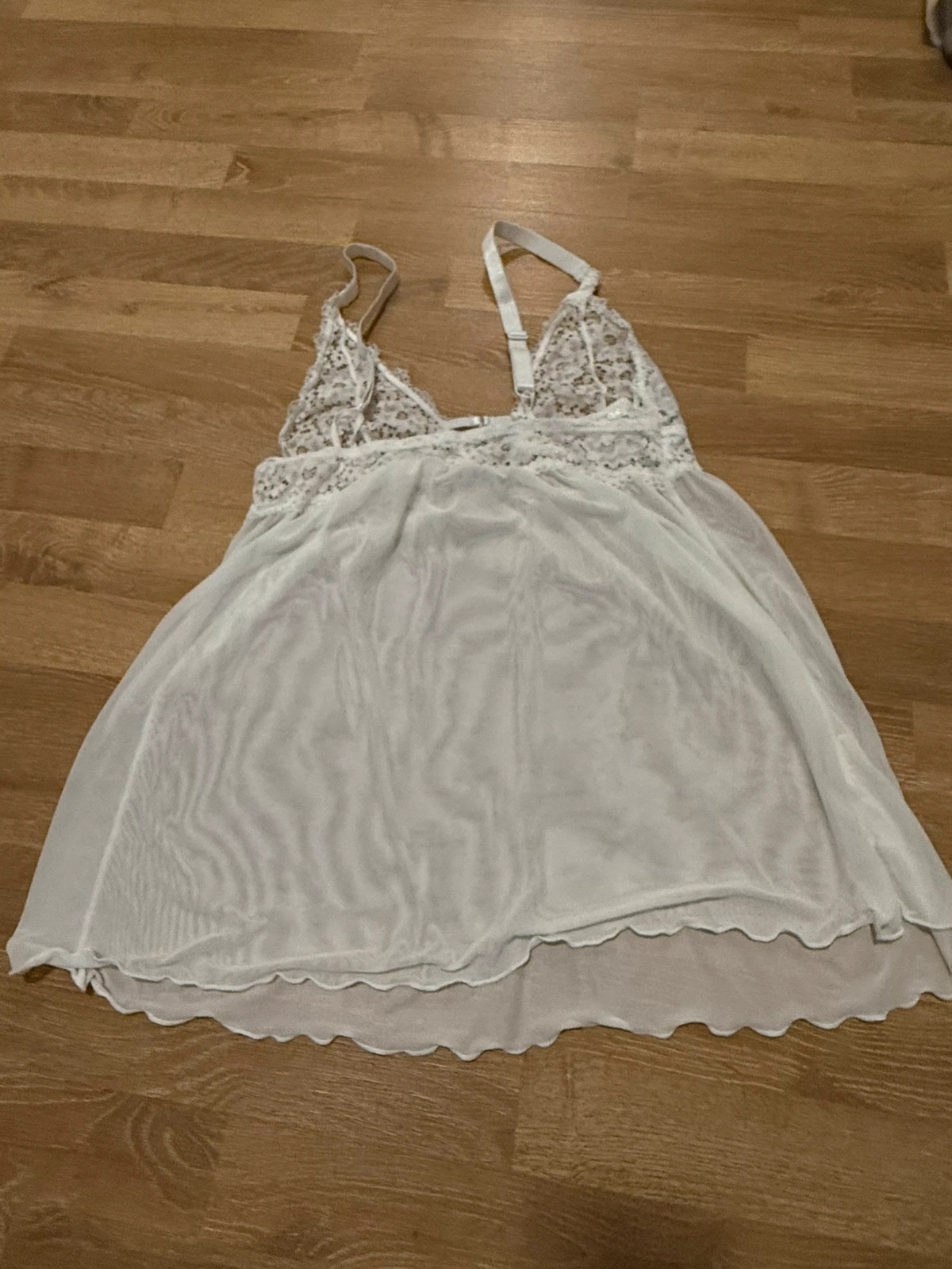 Weiße Spitzen-Babydoll – Janina – taille XL / 42 / 14 2