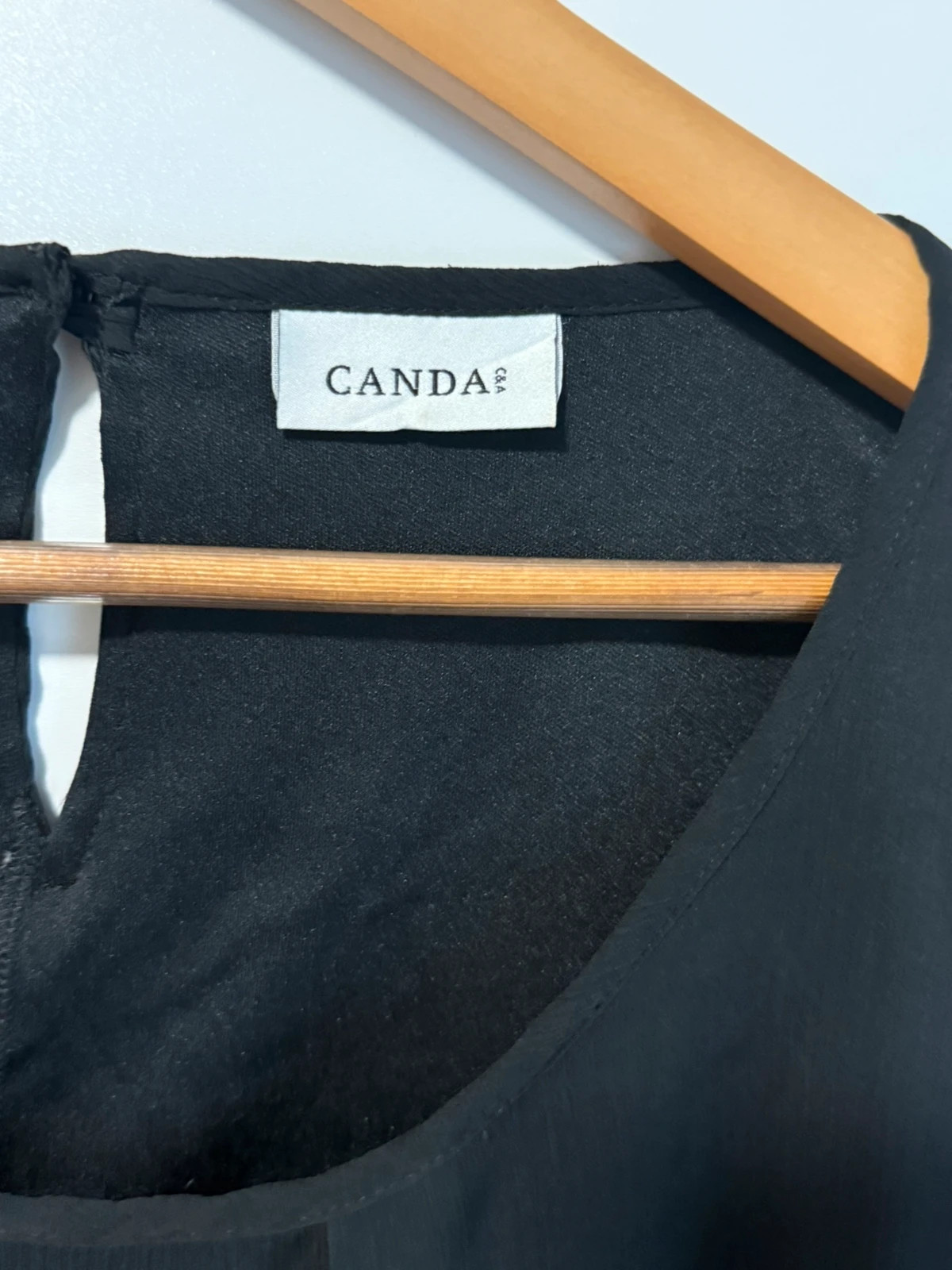 Canda by C&A schwarze Chiffonbluse – Canda – taille XXXL / 46 / 18 5