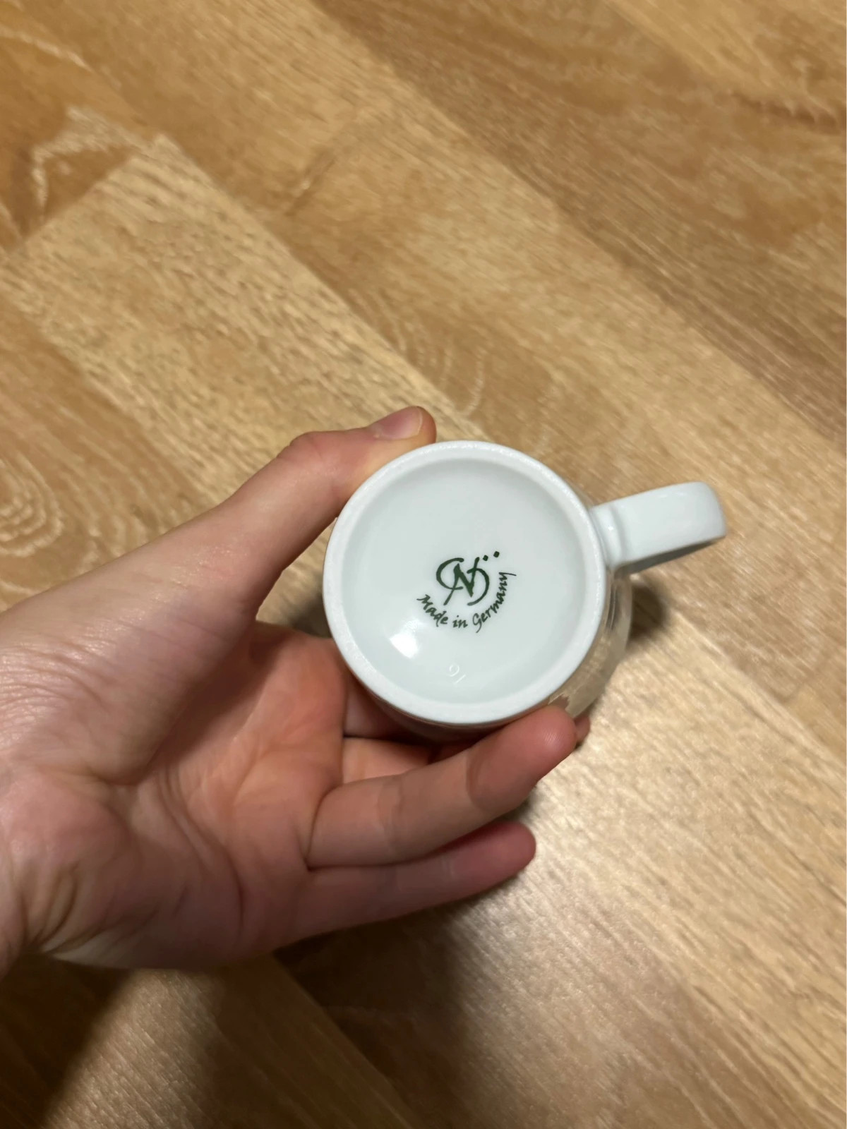 WDR 3 Porzellan-Espressotasse mit Untertasse „Freude, Feuer, Forte.“ 4