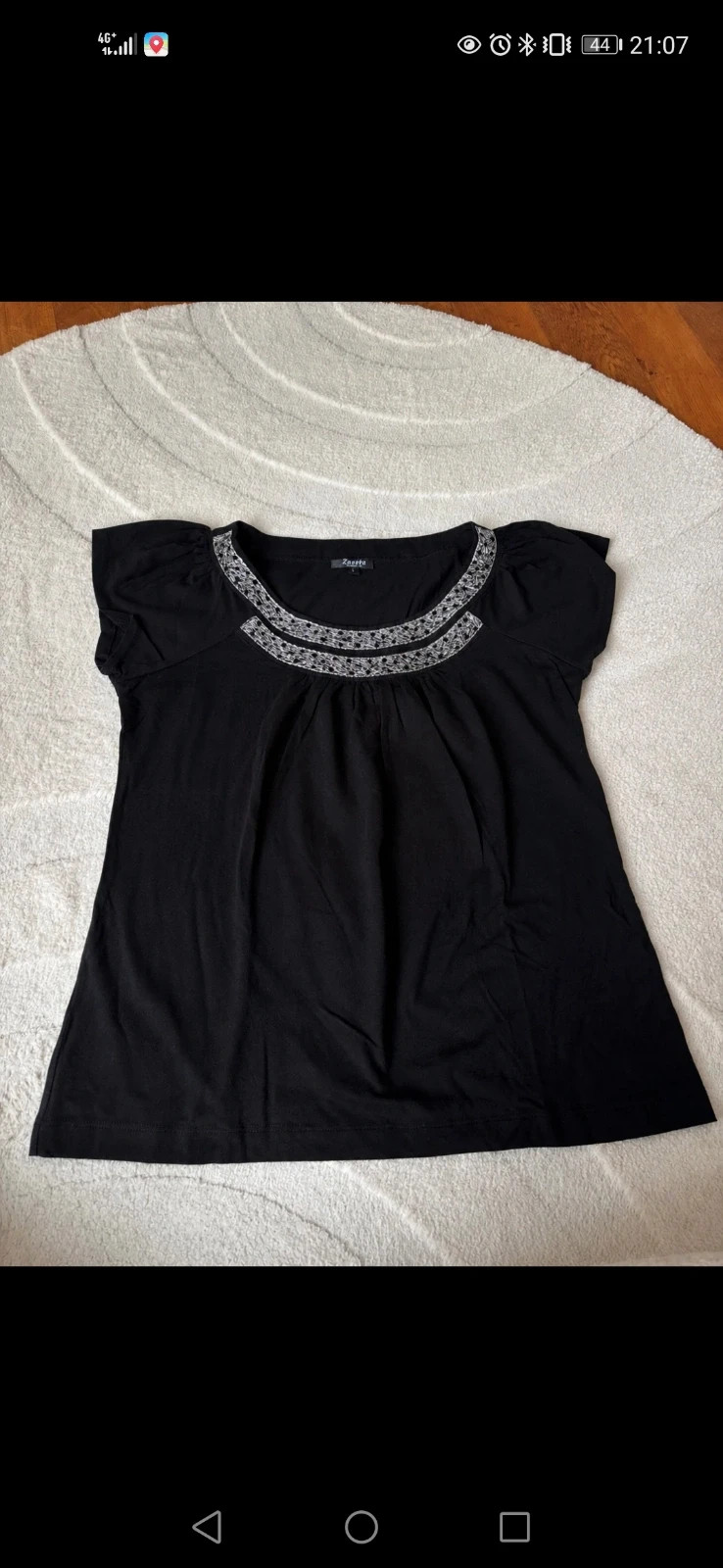 Très jolie t-shirt noir – Zamba – taille M / 38 / 10 5