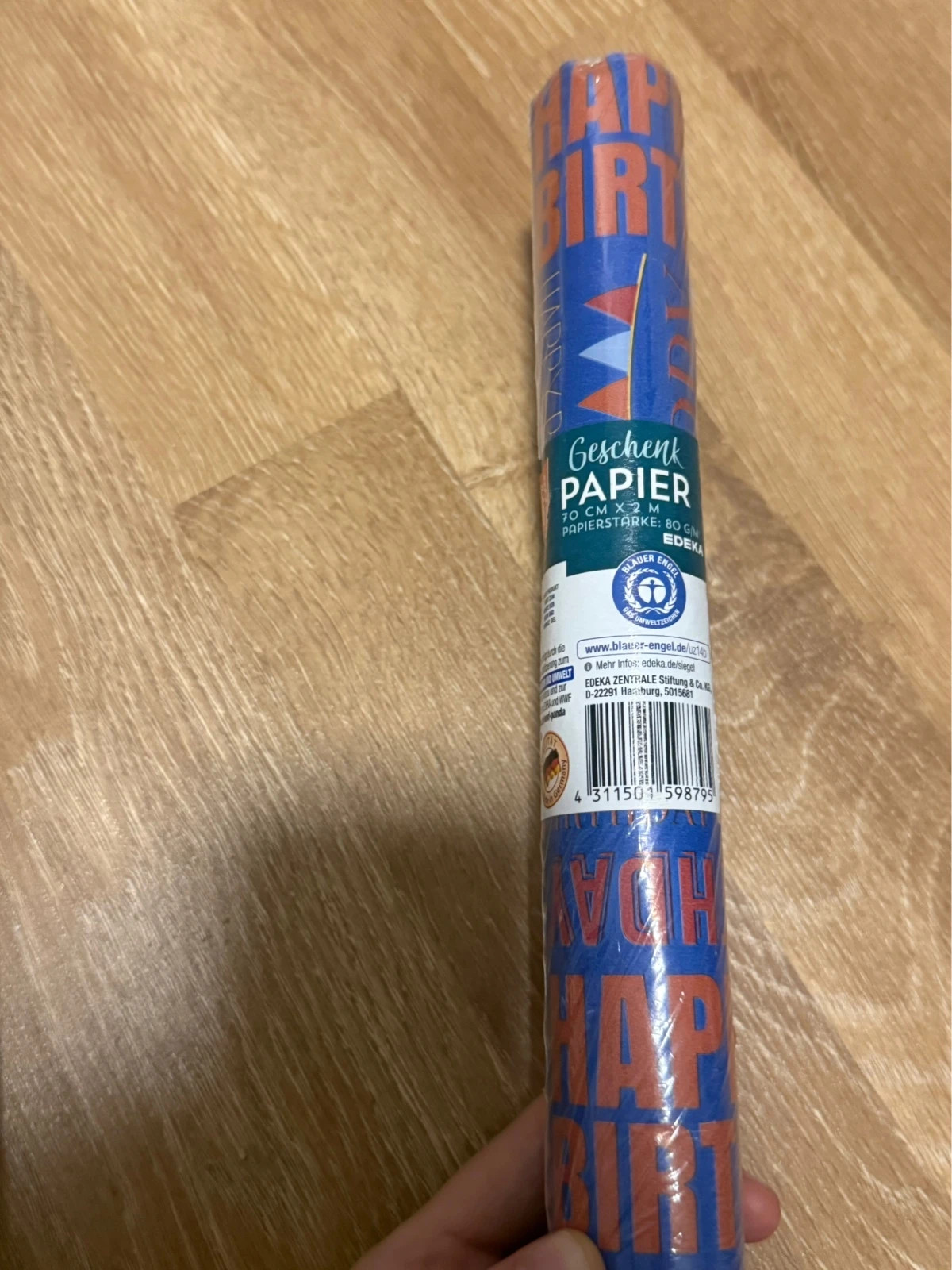 2x Geschenkpapier Rollen – Edeka 3