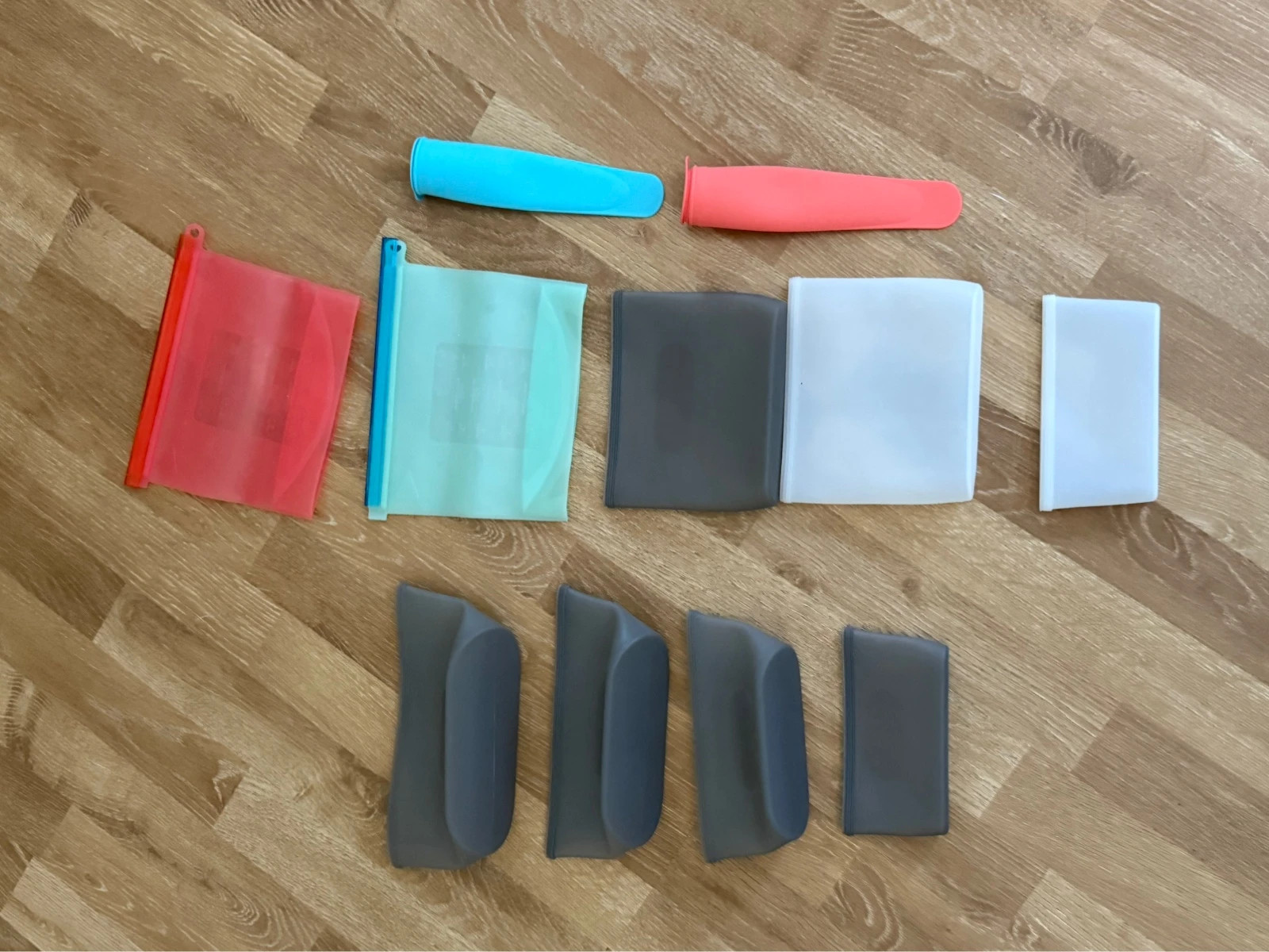Set wiederverwendbare Silikonbeutel & Silikonhüllen