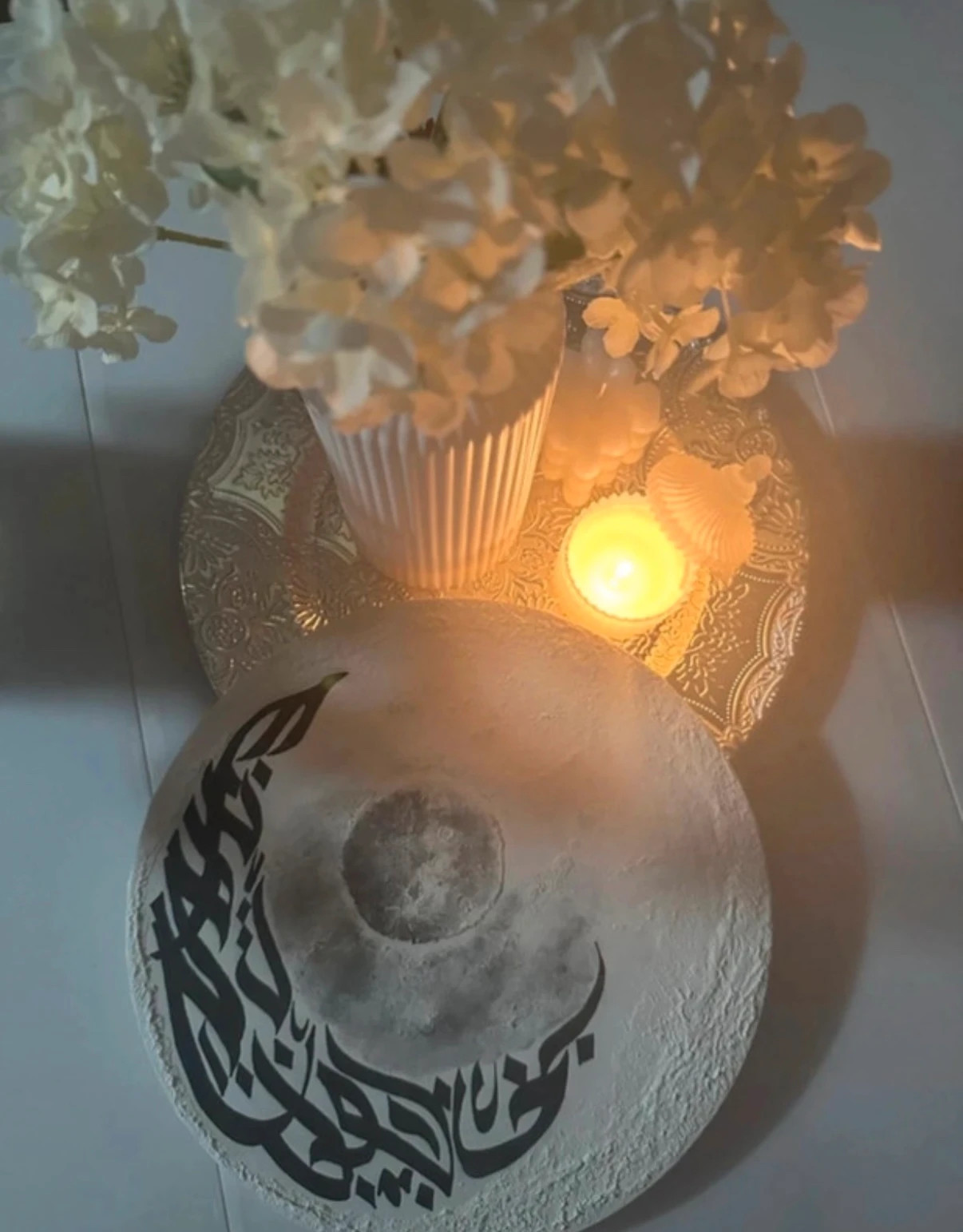 Arabische Kalligrafie Halbmond – Selfmade