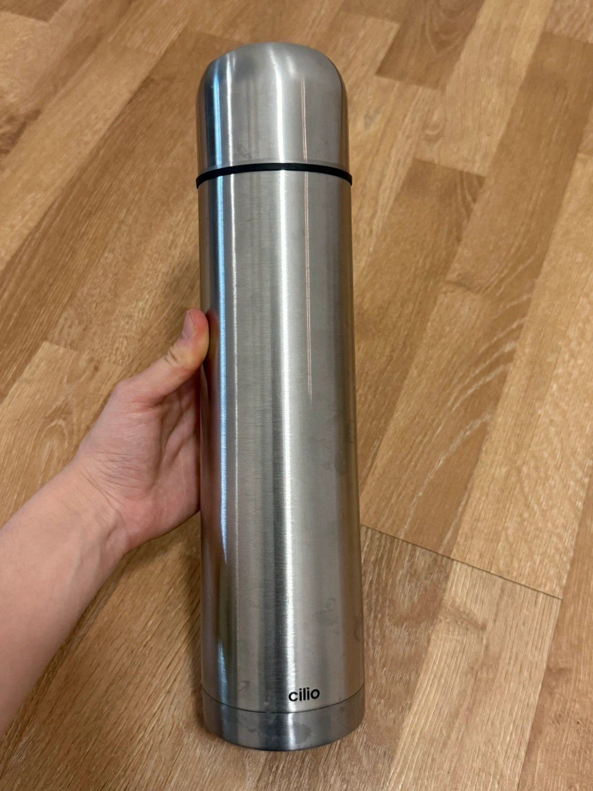 Cilio Thermosflasche Edelstahl ca. 1 L – Isolierflasche – Cilio