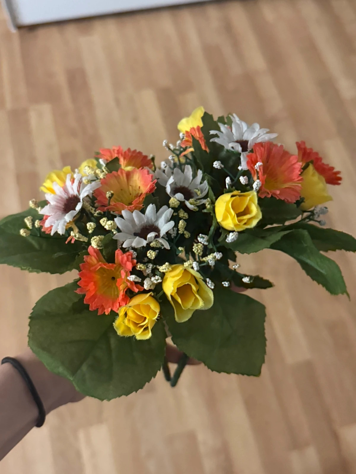 Kleiner Deko-Blumenstrauß / Kunstblumen