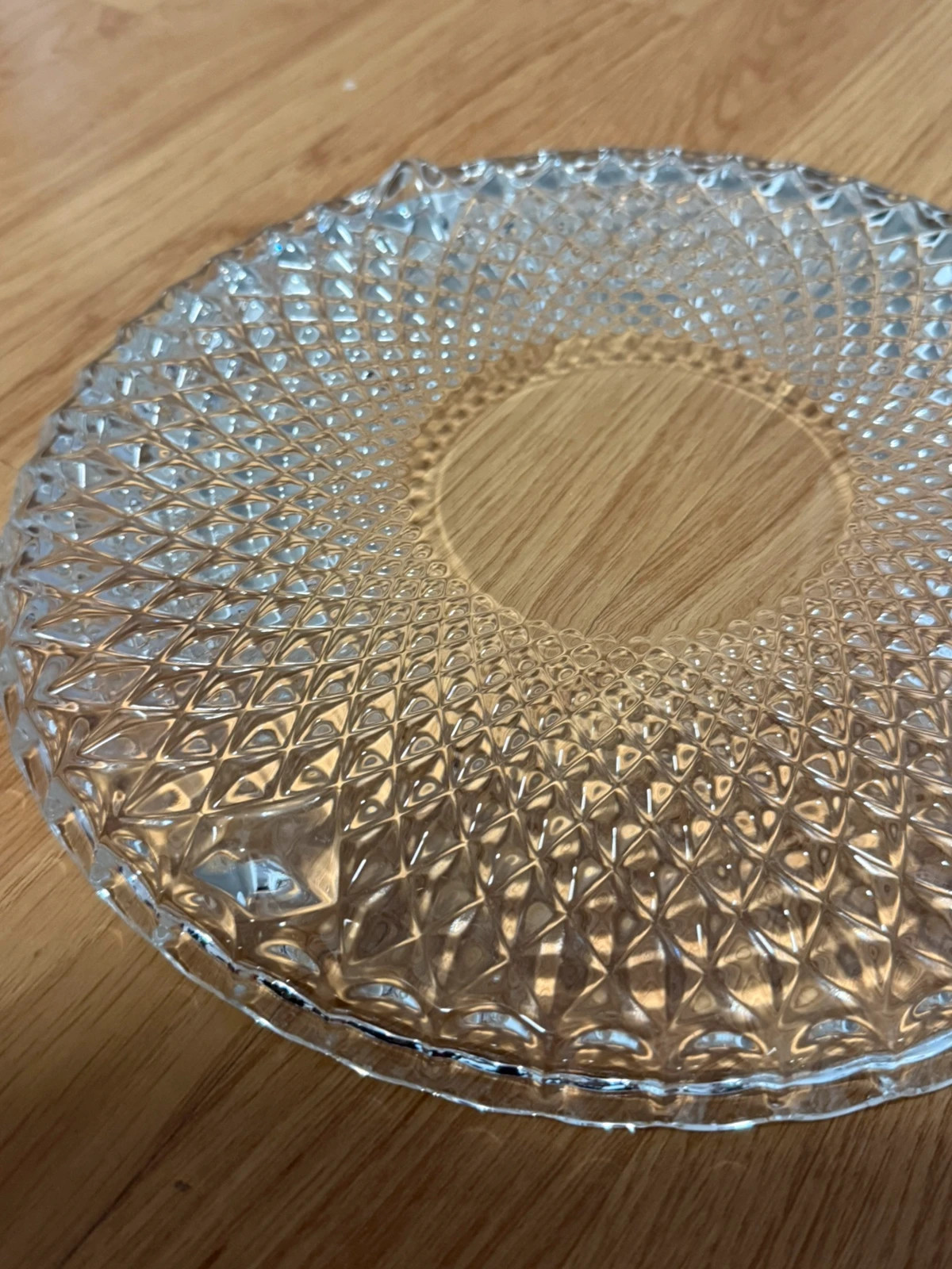 Große Servierschale aus Glas 3