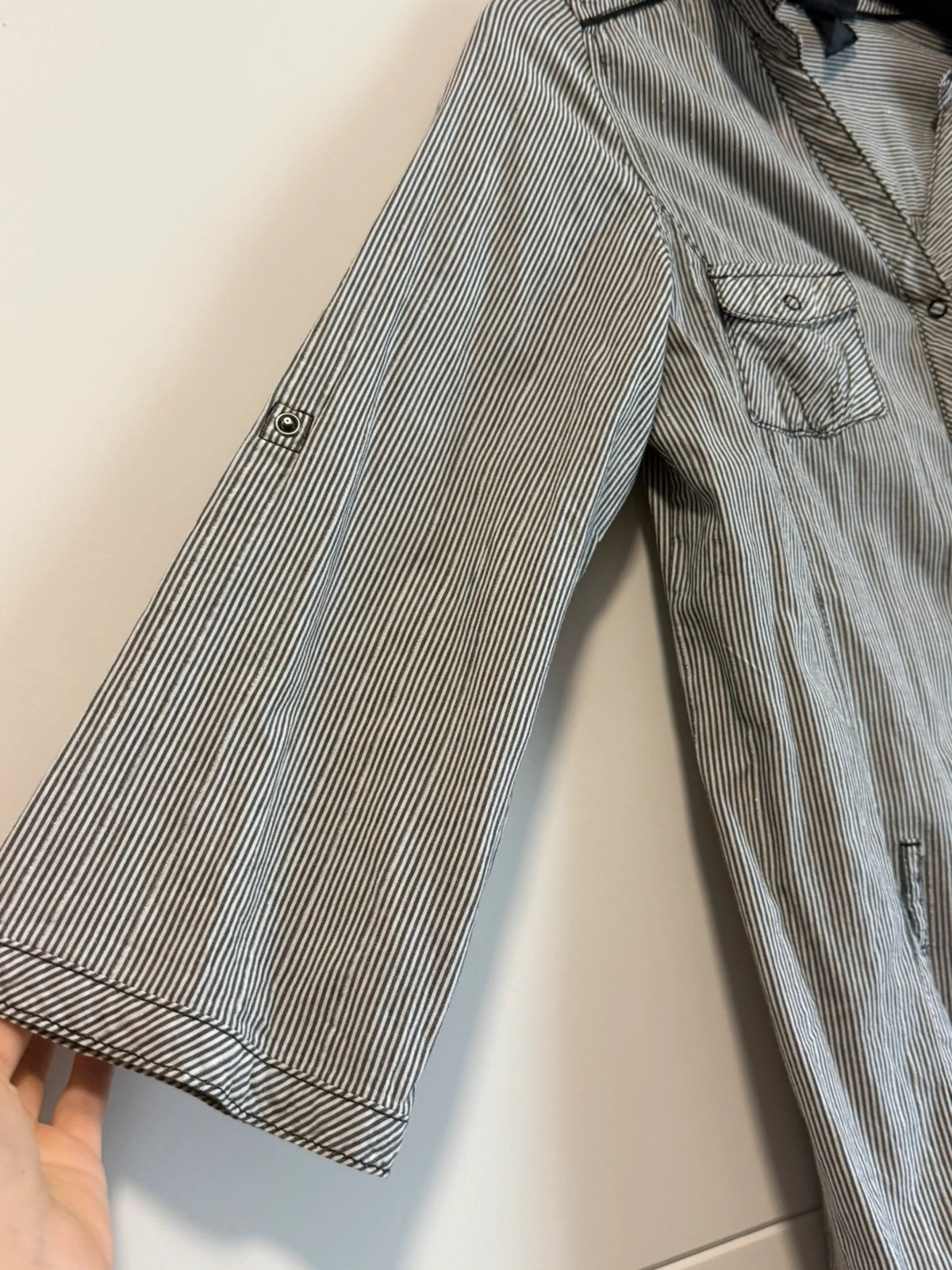 H&M gestreifte Longbluse / Tunika – H&M – taille S / 36 / 8 2