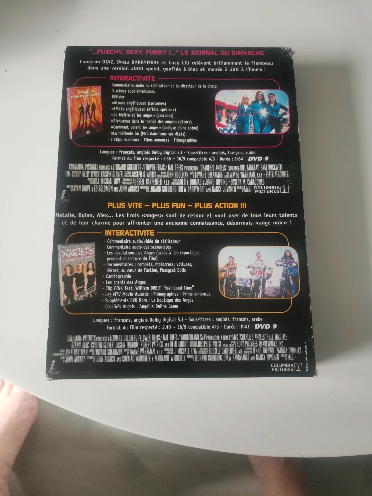 Lot dvd Charlie et des drôles de dames 2