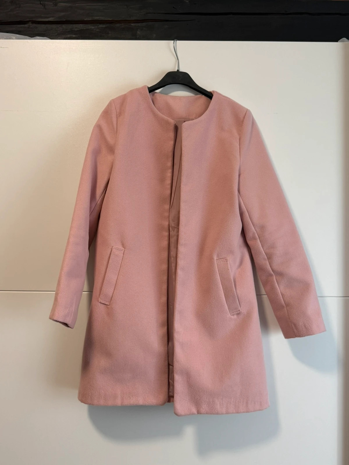 Rosa Damenmantel Übergangsmantel – taille M / 38 / 10
