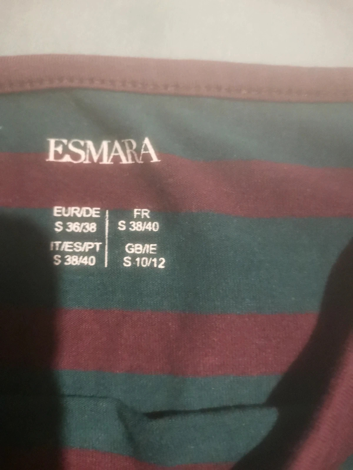 T-shirt manche longue neuf – Esmara – taille M / 38 / 10 2