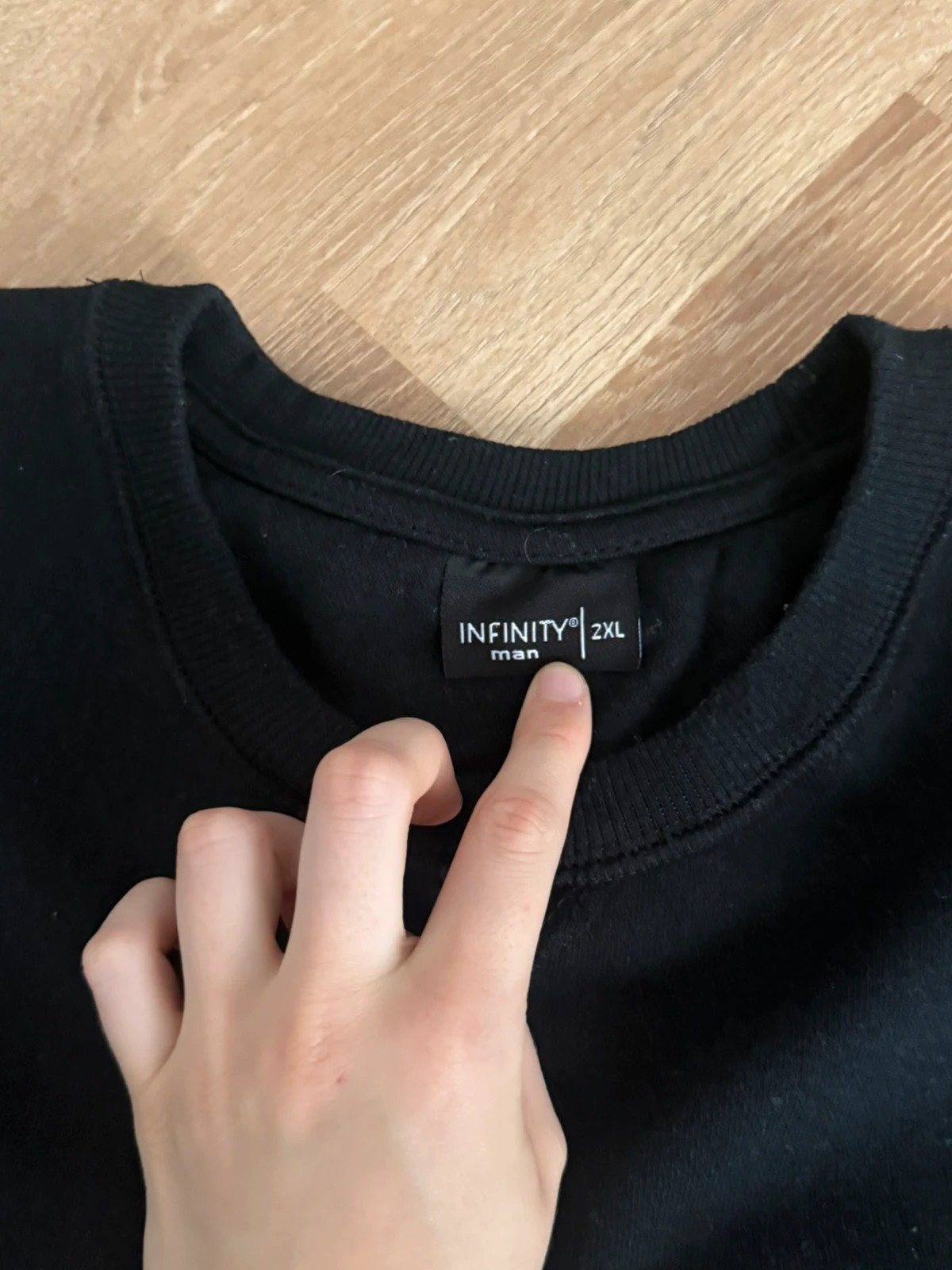 Schwarzes Sweatshirt Pullover Herren – Infinity – taille XXL 4
