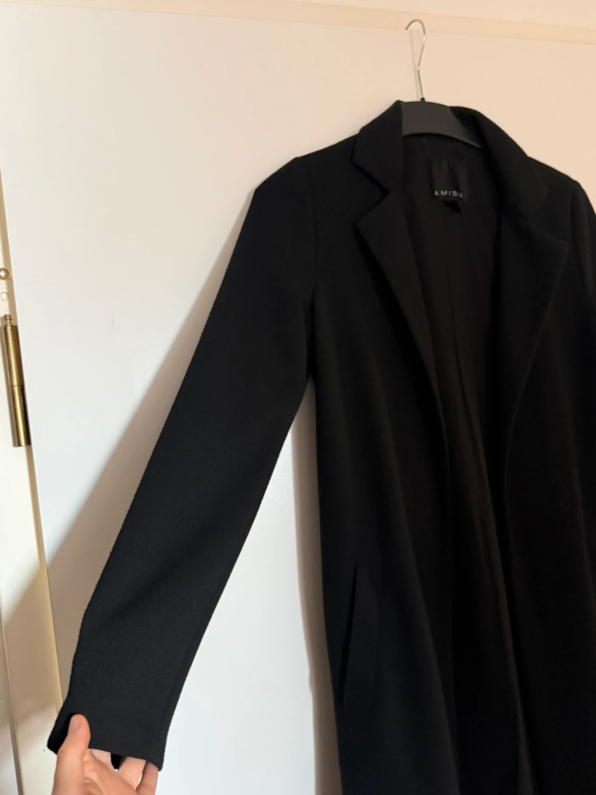 Schwarzer langer Blazer/Cardigan – Amisu – taille S / 36 / 8 2