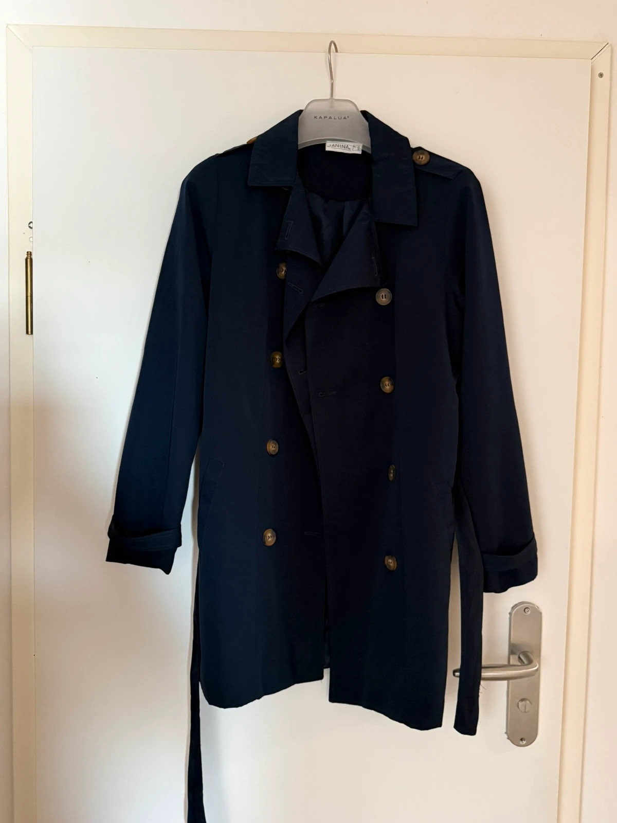 Dunkelblauer Trenchcoat/Übergangsjacke