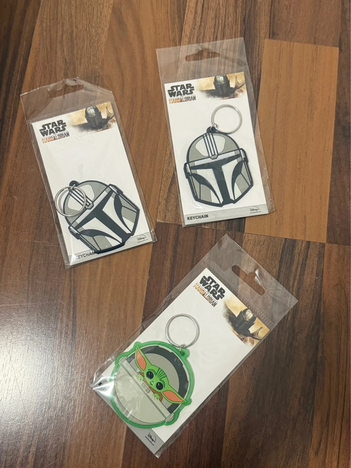 3x Star Wars Mandalorian Schlüsselanhänger