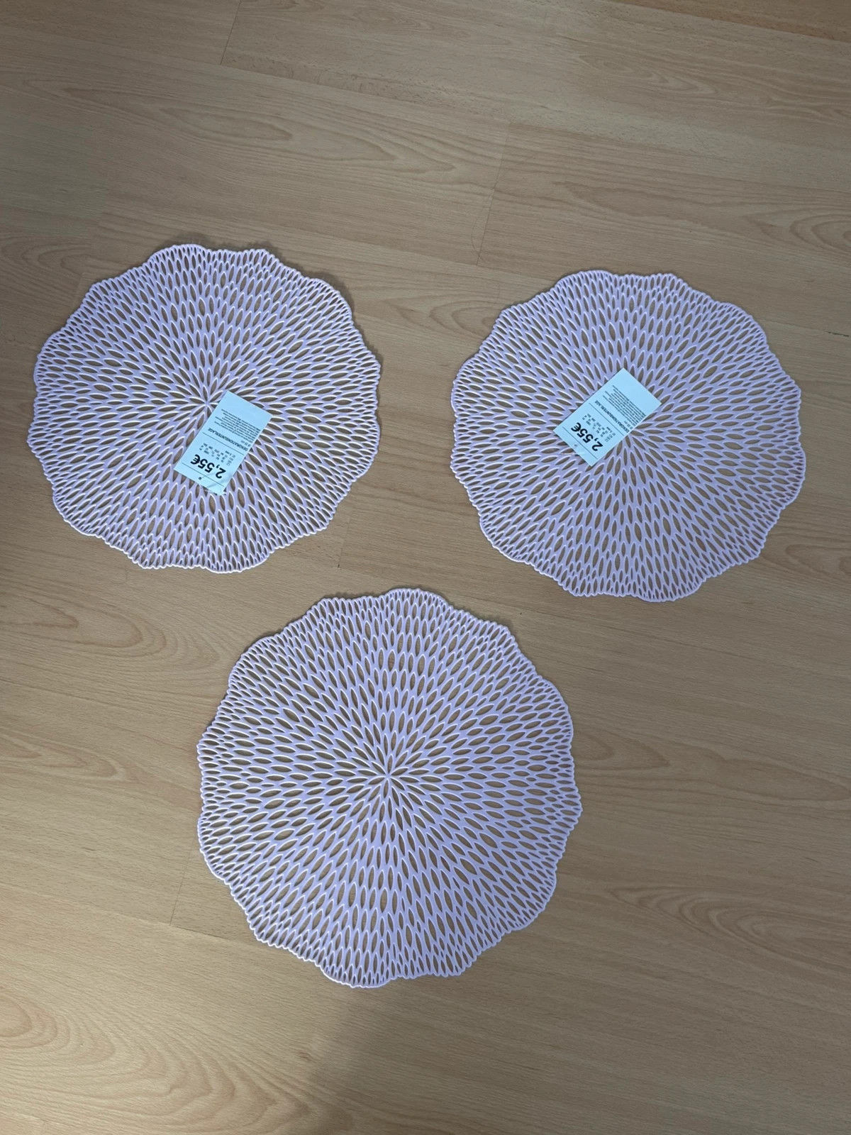 3er Set Tischsets / Platzsets Rosa – neu