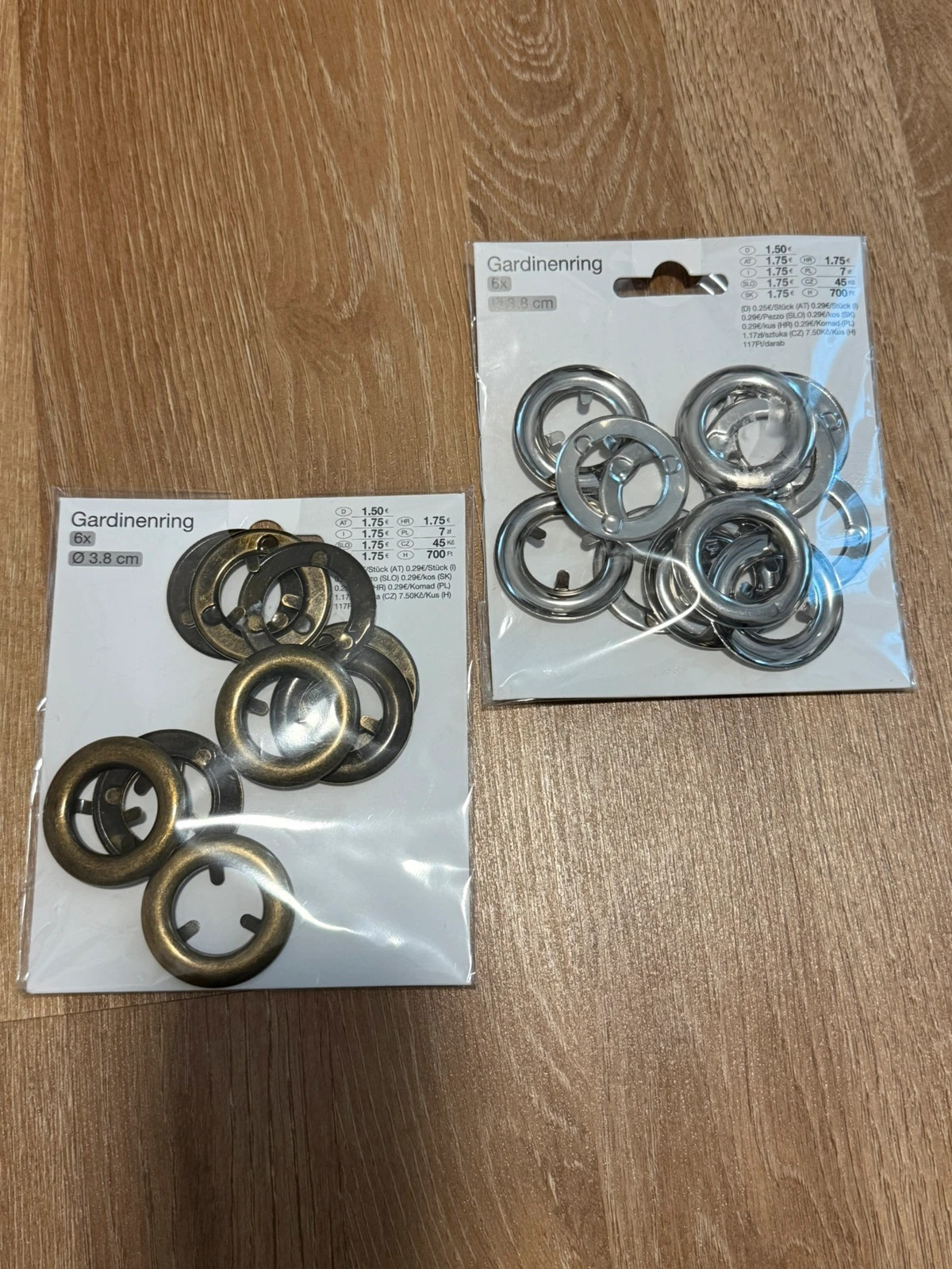 3 Sets Gardinenringe 3,8 cm – Woolworths