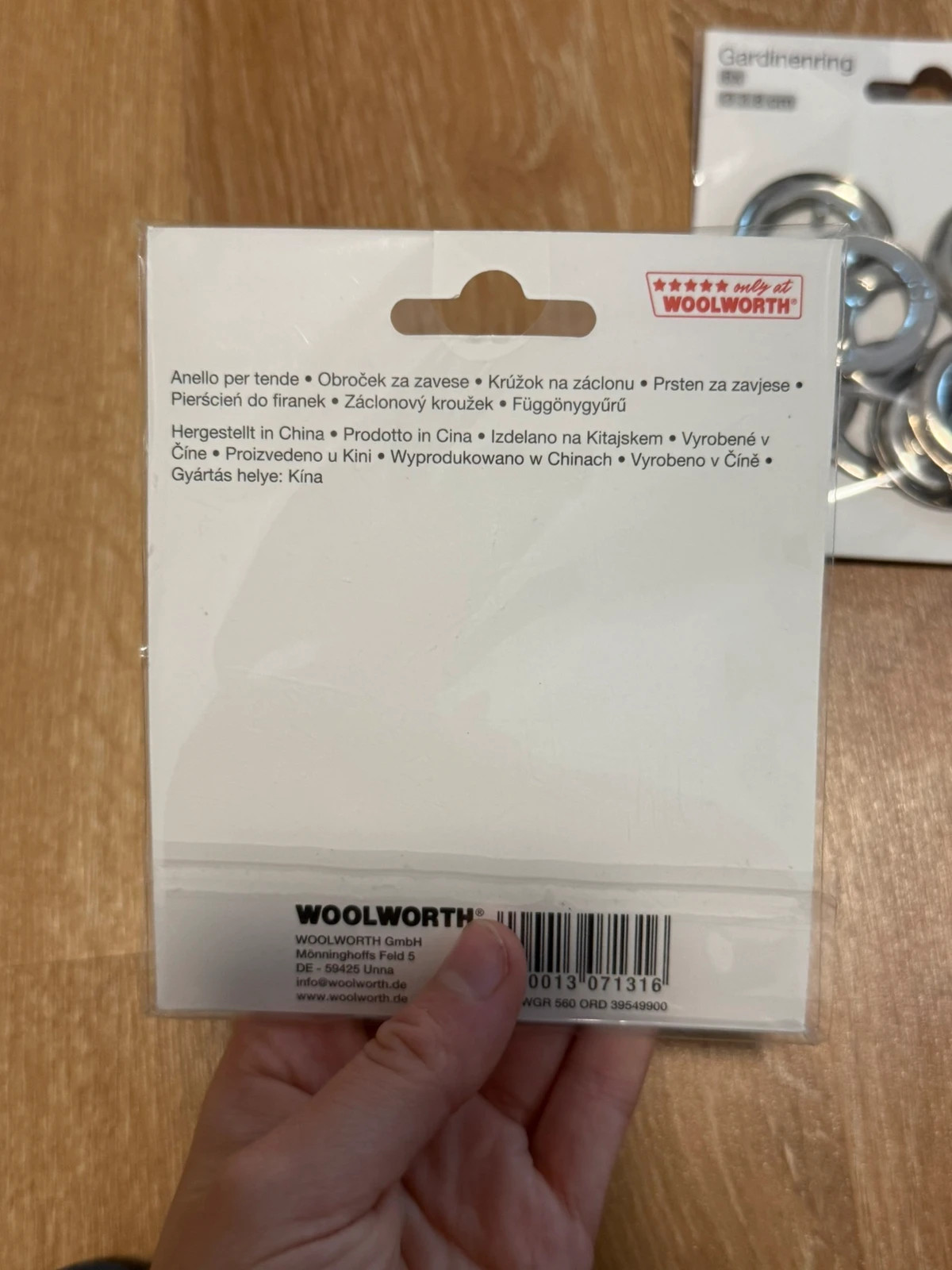 3 Sets Gardinenringe 3,8 cm – Woolworths 2