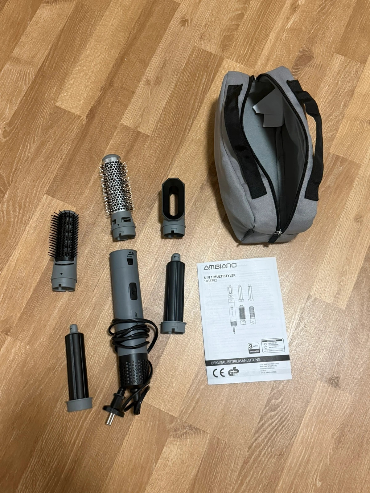 Ambiano 5-in-1 Multistyler / Warmluftstyler mit Zubehör – Aldi