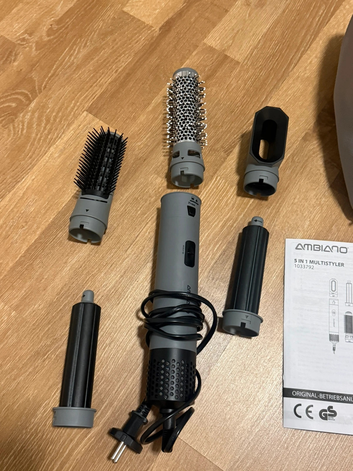 Ambiano 5-in-1 Multistyler / Warmluftstyler mit Zubehör – Aldi 2