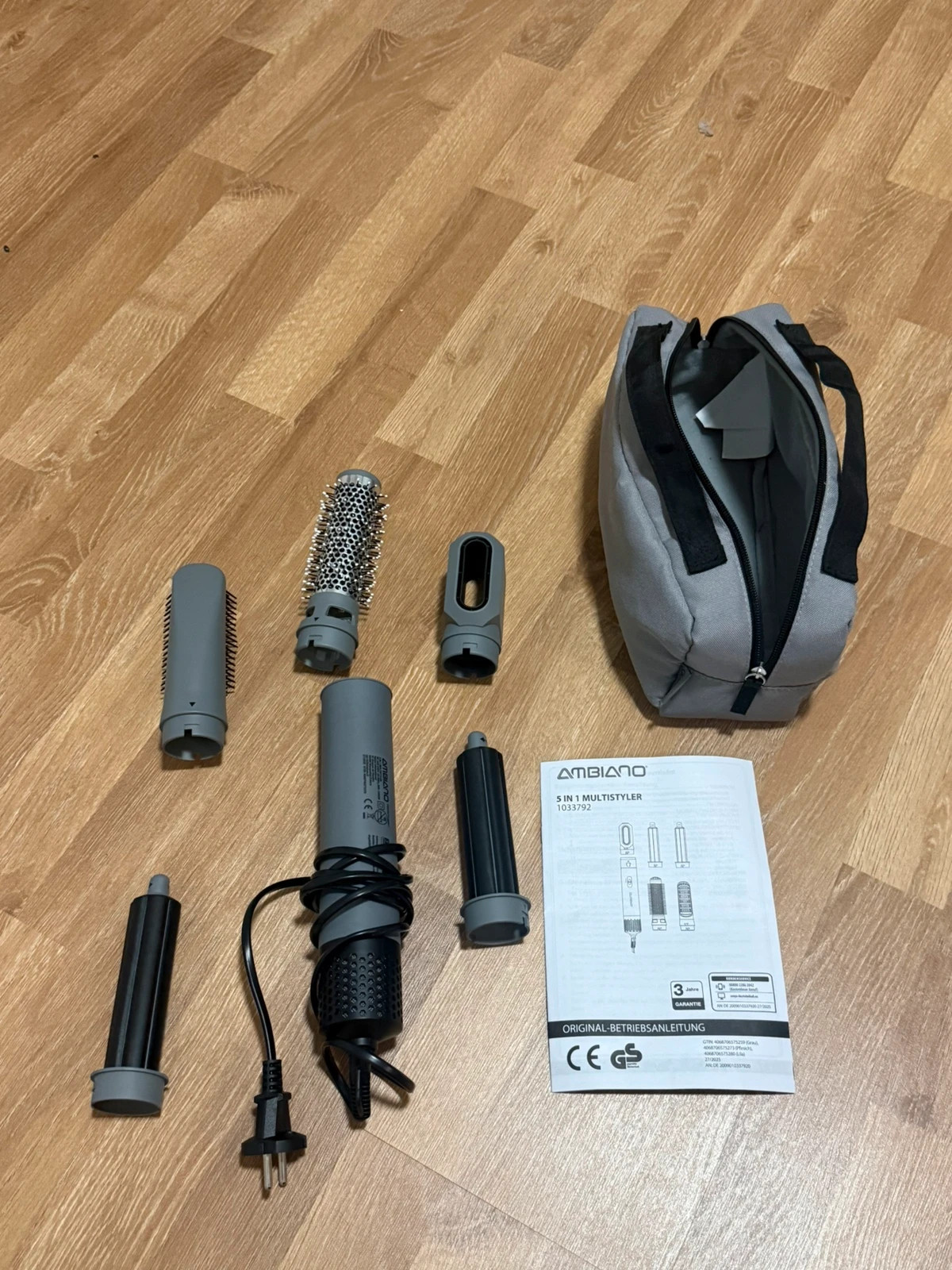 Ambiano 5-in-1 Multistyler / Warmluftstyler mit Zubehör – Aldi 5