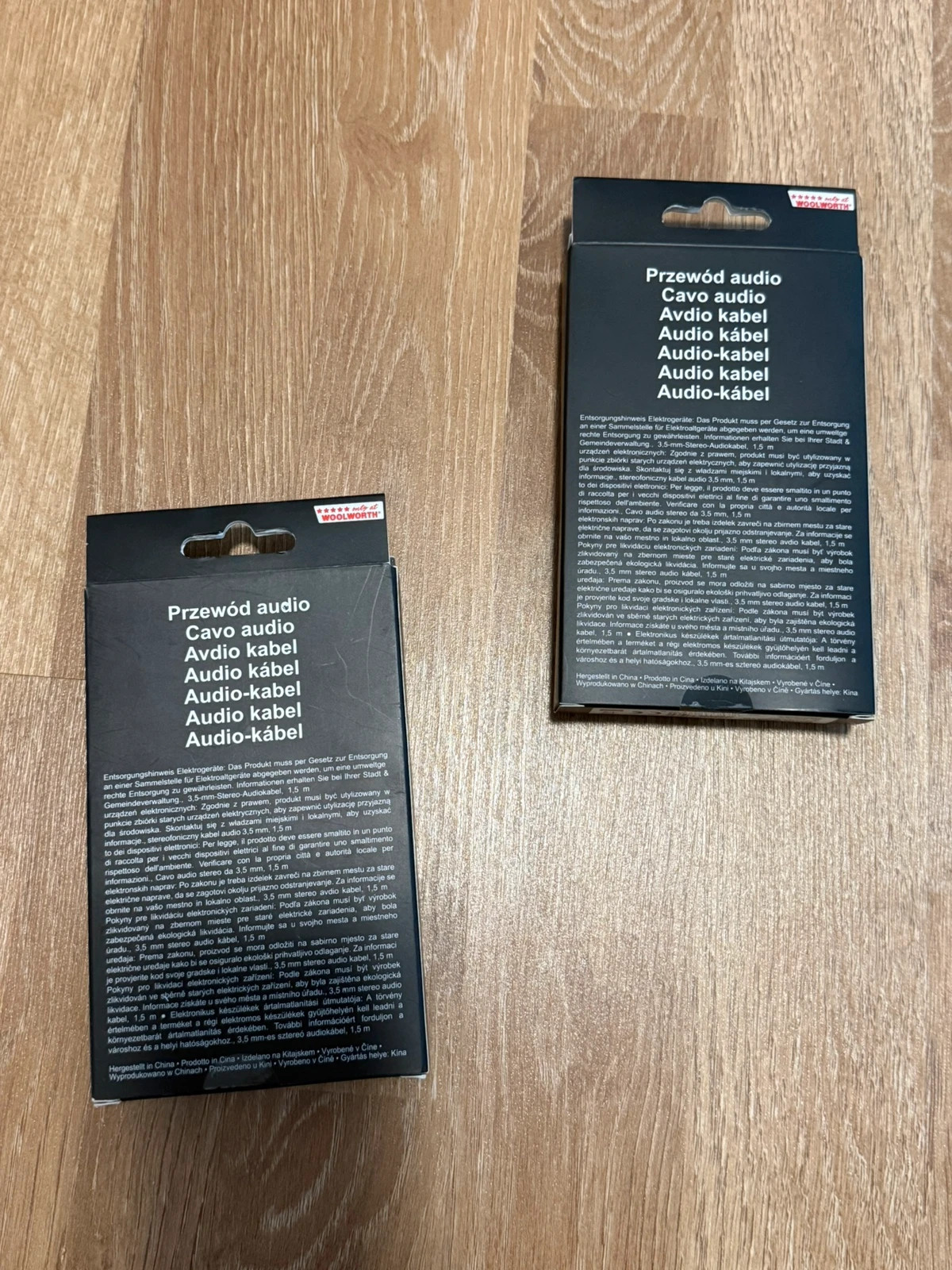 2x AUX Audio-Kabel 3,5 mm 1,5 m 2