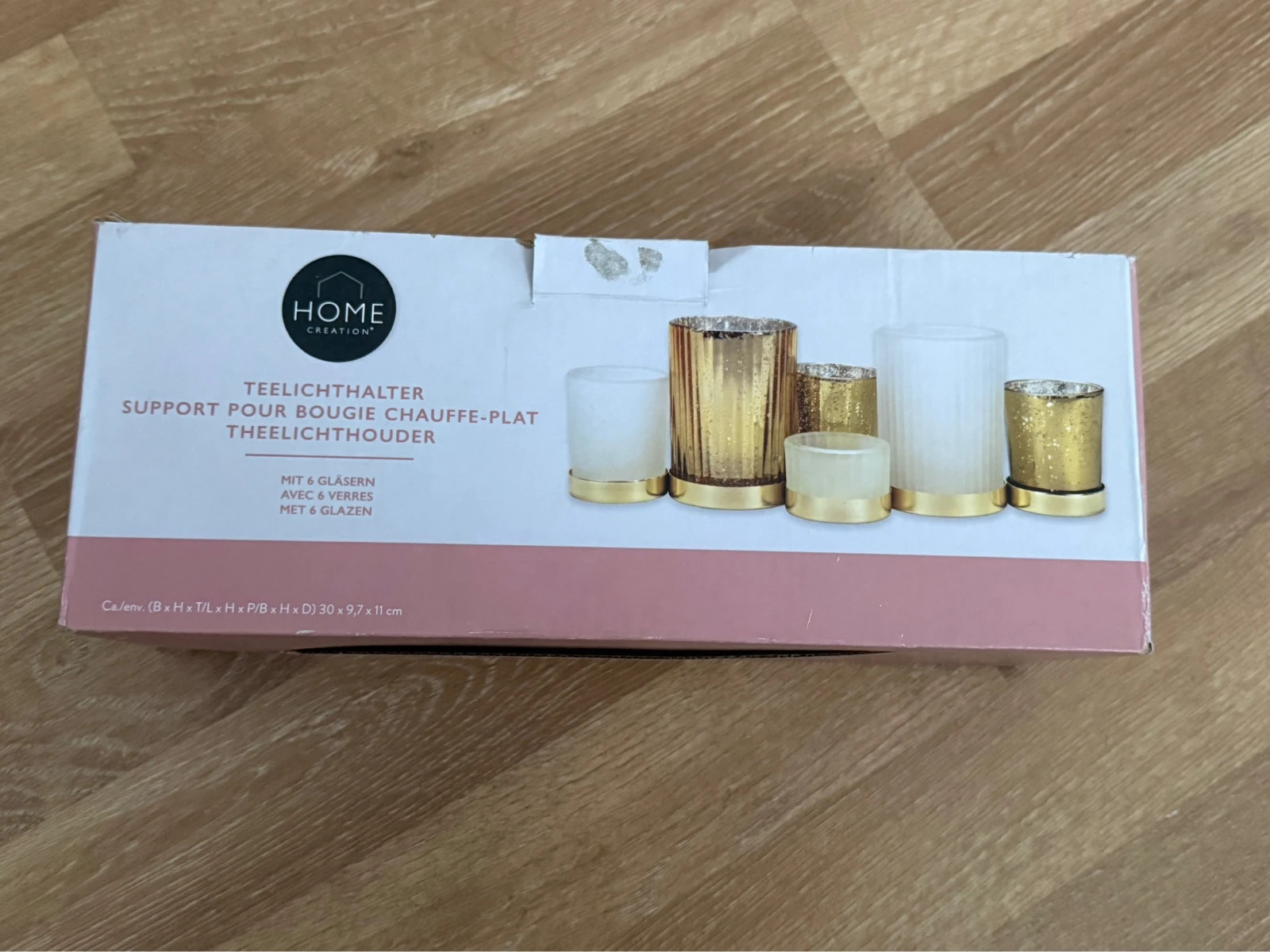 Teelichthalter Set (6 Gläser)