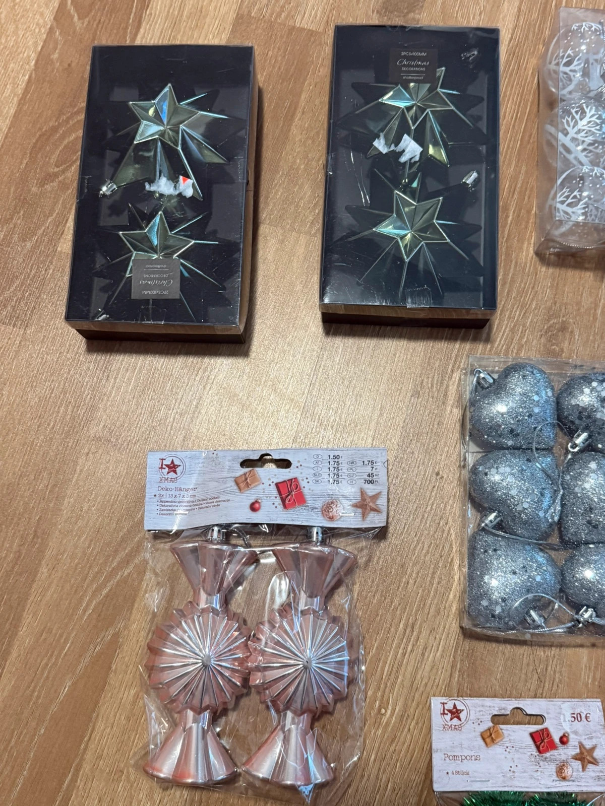Großes Weihnachtsdeko Set – Kugeln, Sterne, Figuren 2