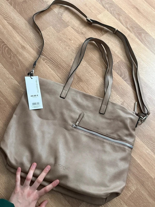 Große Handtasche Shopper taupe/beige