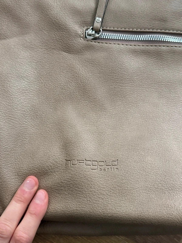 Große Handtasche Shopper taupe/beige – Hüftgold Berlin 2