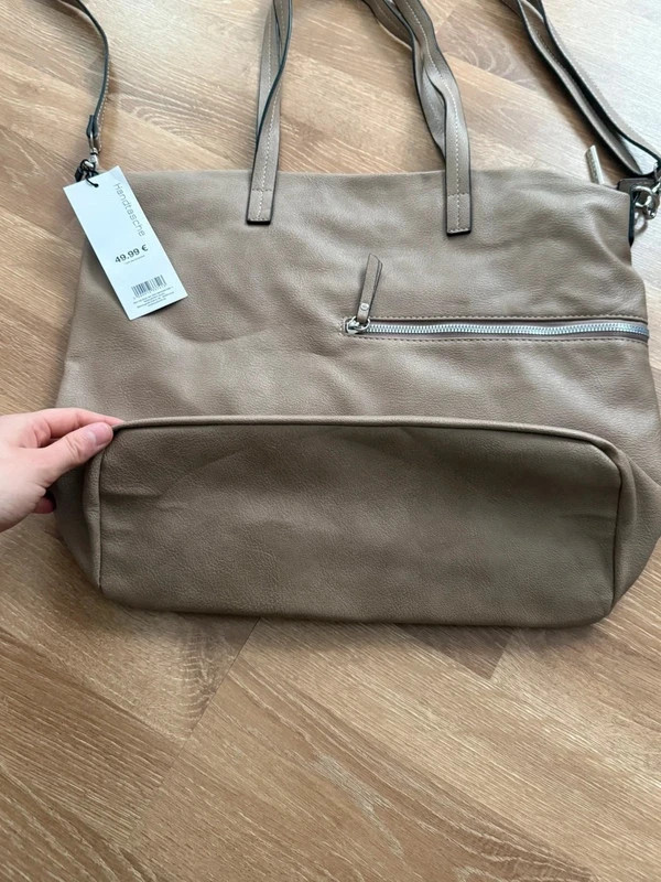Große Handtasche Shopper taupe/beige – Hüftgold Berlin 4