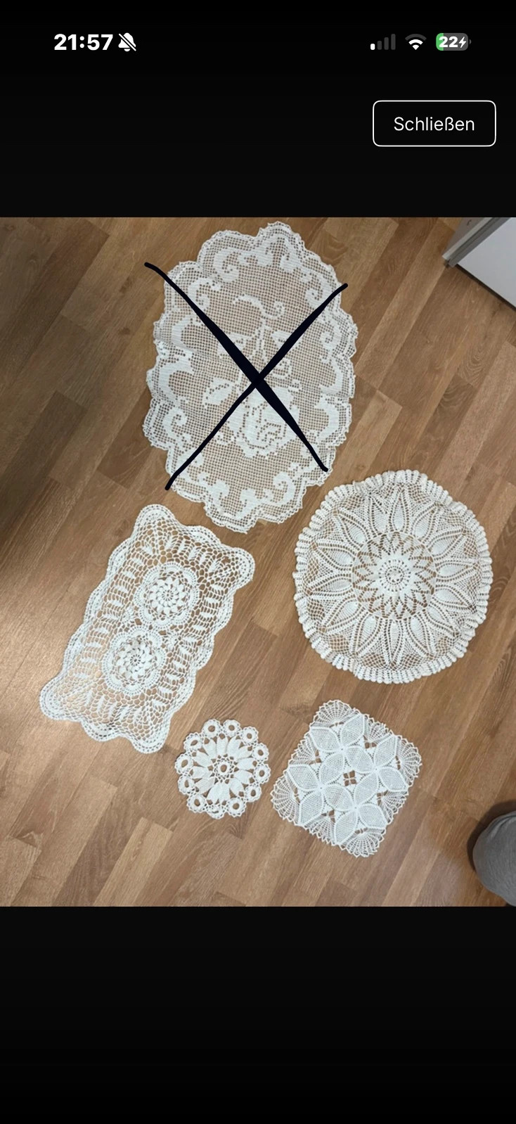 Vintage Tischdeckchen Set