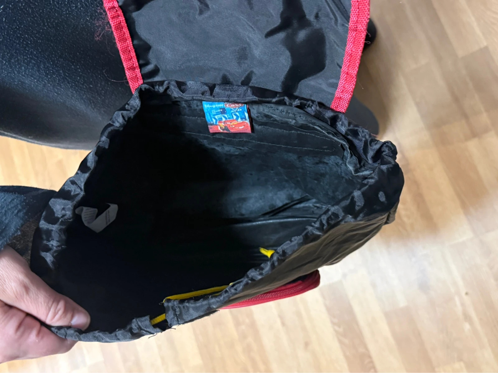 Kinder Rucksack Cars Lightning McQueen schwarz – Cars 3