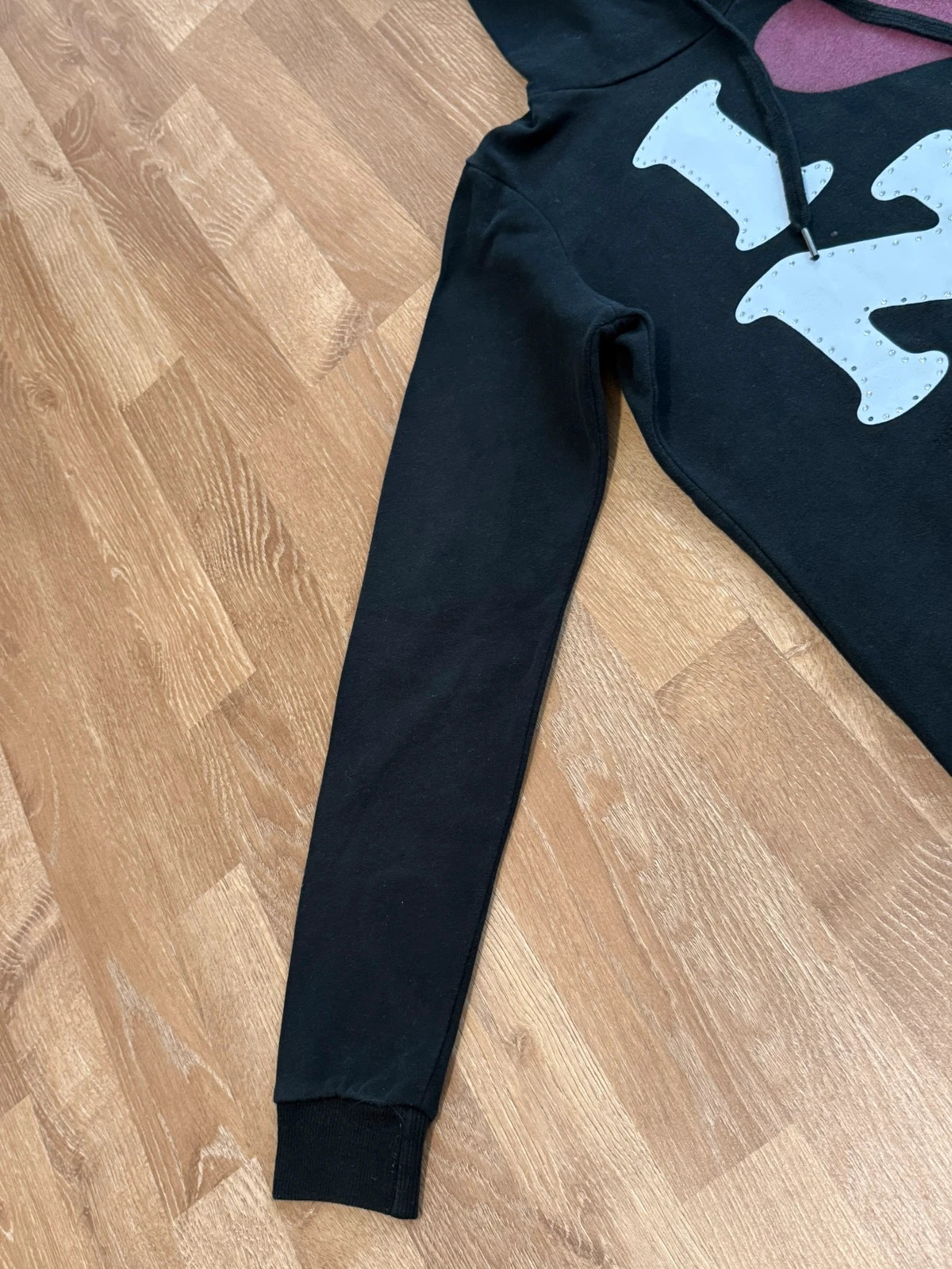 Schwarzer I love NY Hoodie – Fishbone – taille S / 36 / 8 3