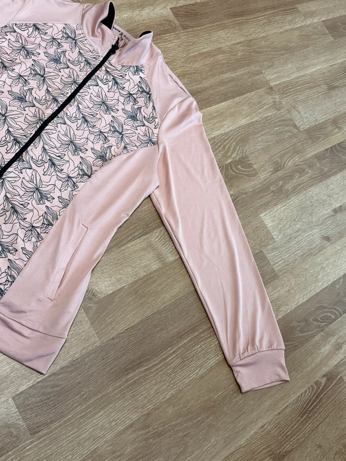 Leichte Trainingsjacke rosa gemustert – Cardio Bunny – taille L / 40 / 12 3
