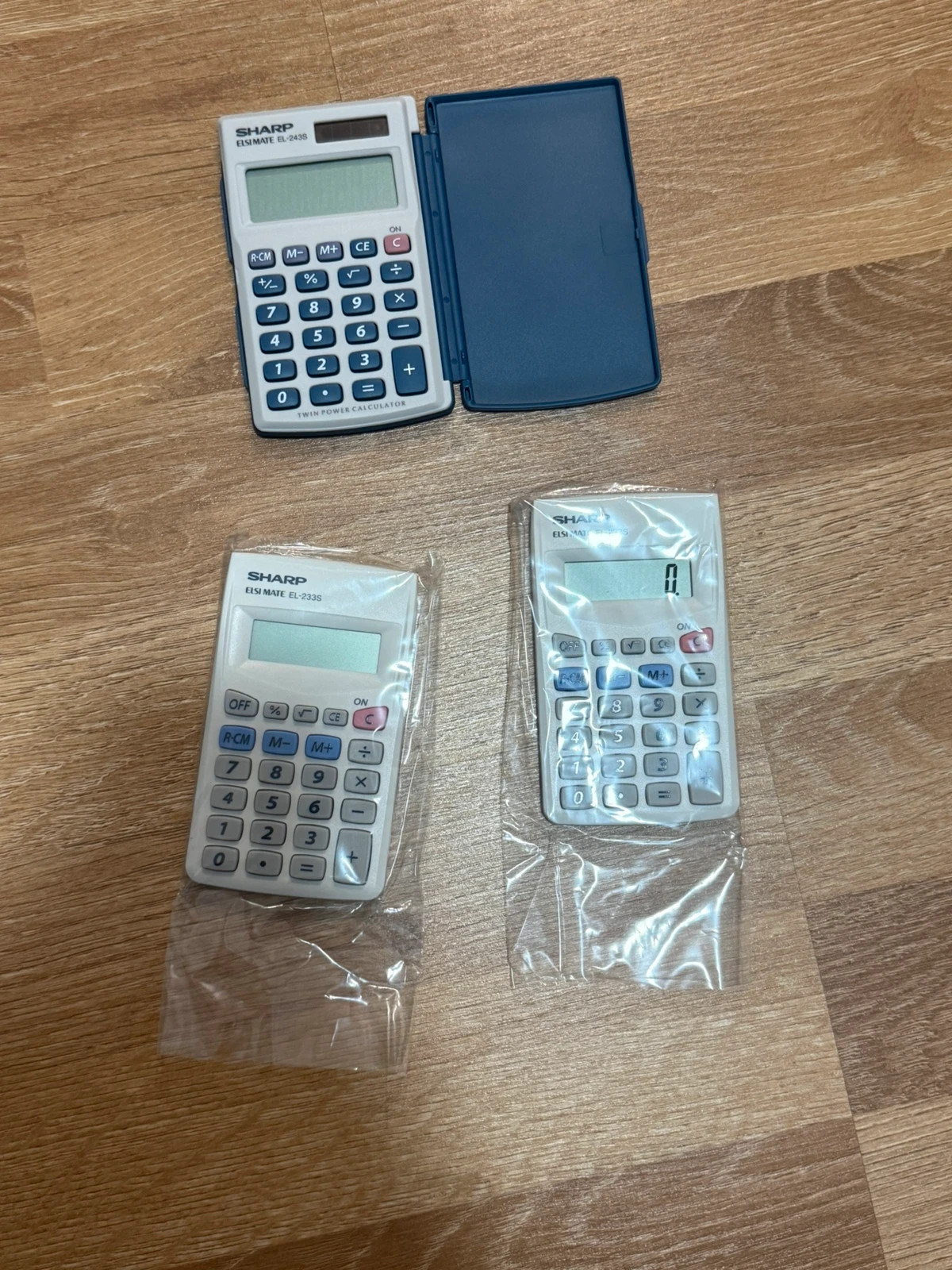 3x Sharp Taschenrechner (EL-243S & EL-233S)