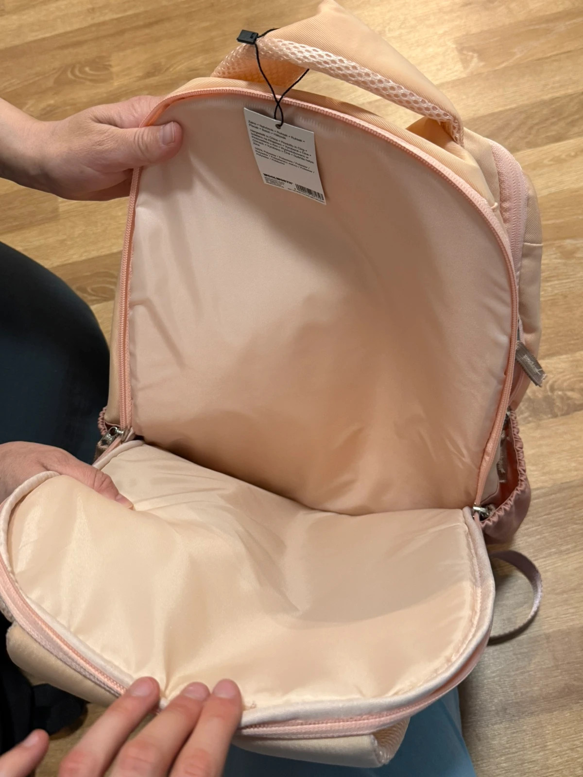 Neuer Rucksack rosa/beige, unbenutzt mit Etikett – Infinity 3