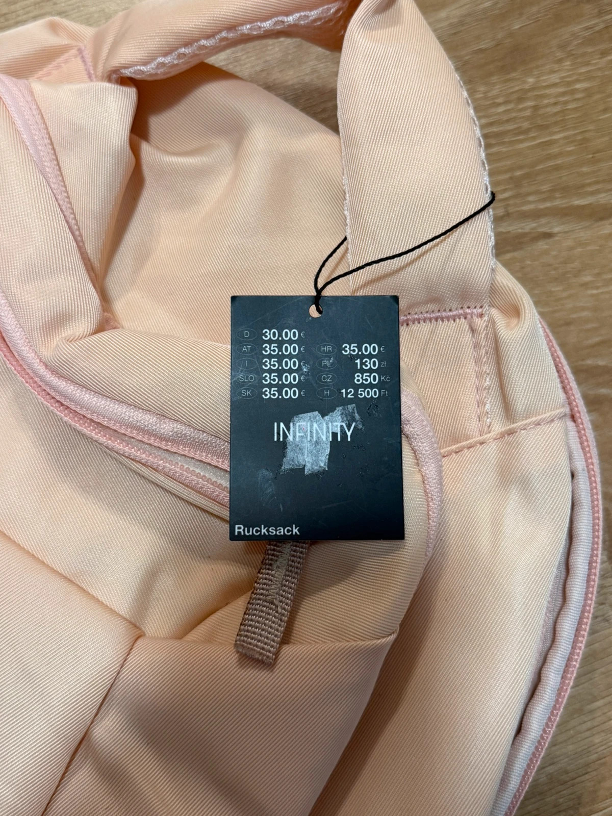Neuer Rucksack rosa/beige, unbenutzt mit Etikett – Infinity 5