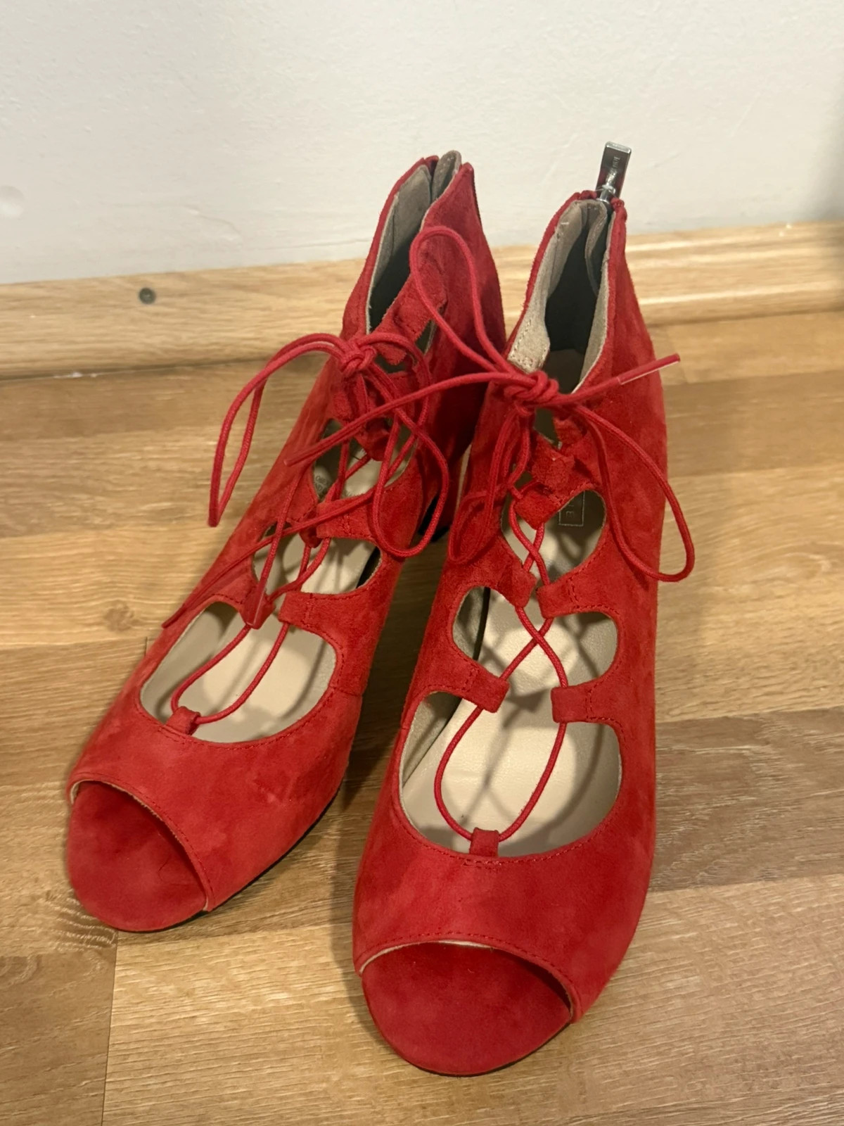 Rote Schnür-Heels – taille 39 2