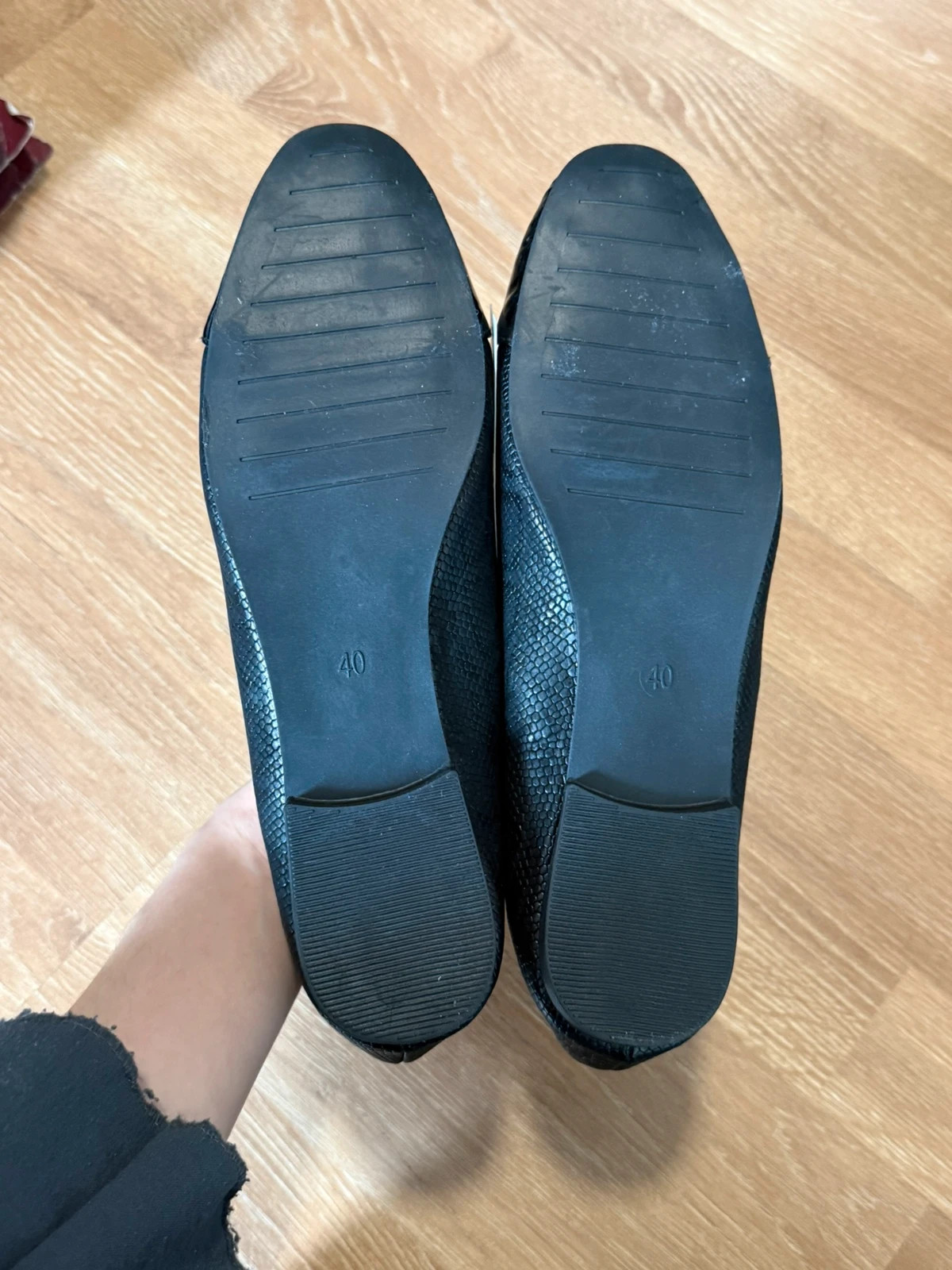 Schwarze Ballerinas – taille 40 5