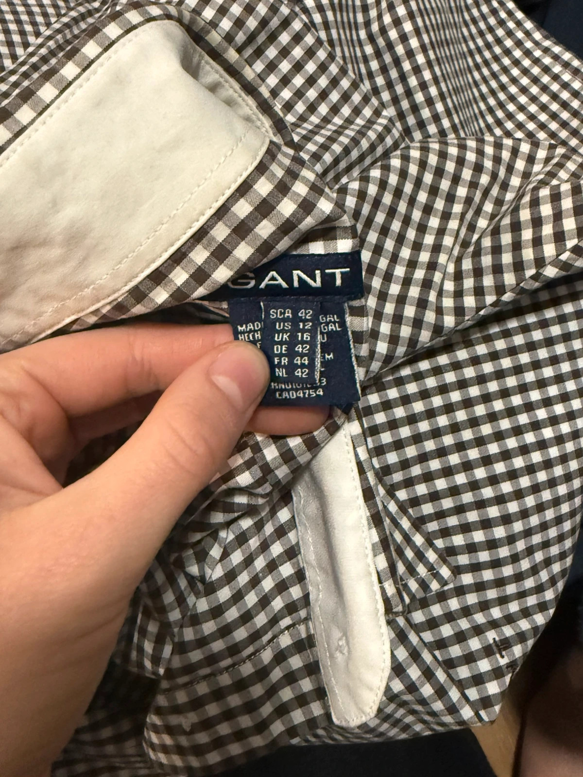 GANT Bluse kariert – GANT – taille XL / 42 / 14 3