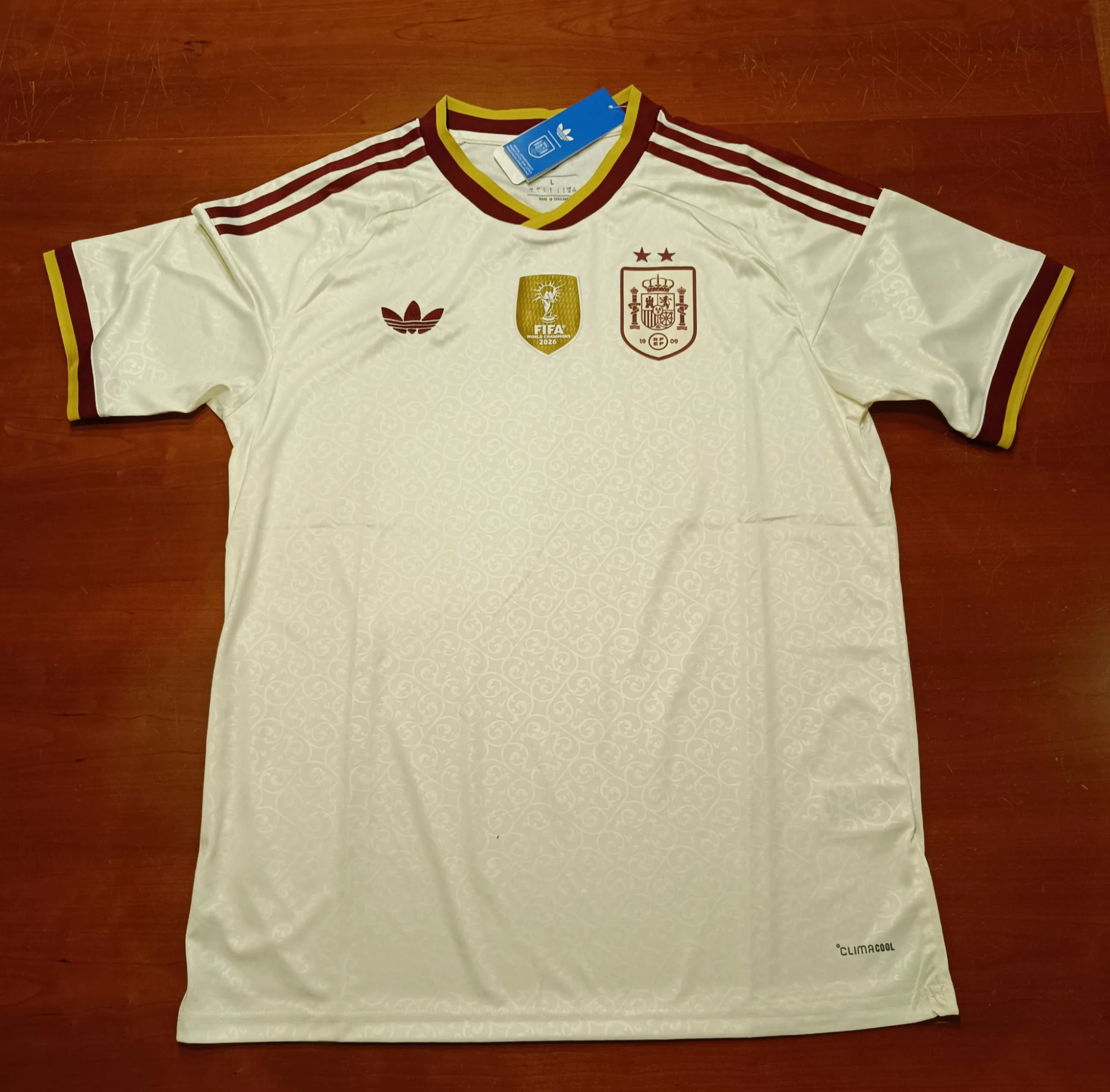Camiseta blanca España 2 estrellas