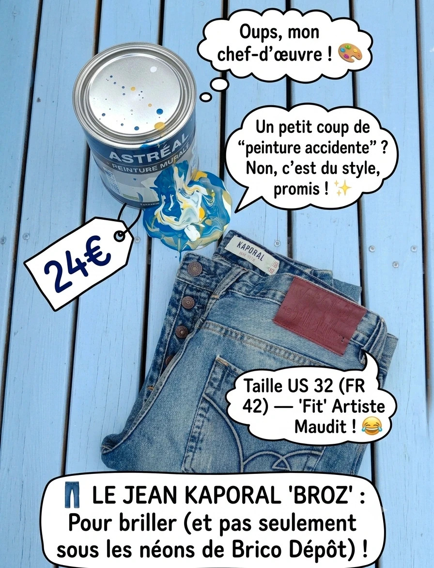 Alerte pépite Le jean Kaporal qui a survécu à un ravalement de façade – Kaporal – taille W32 | FR 42 2